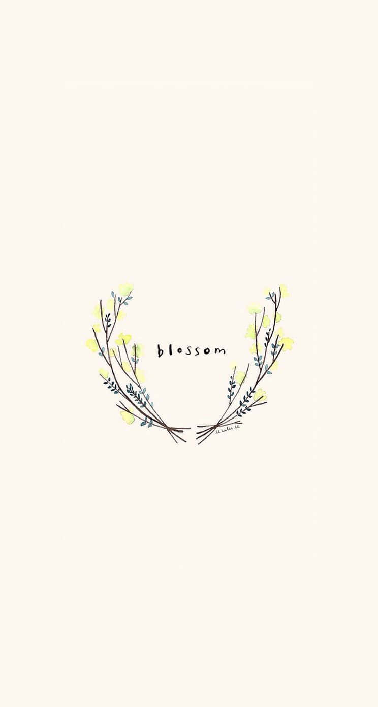 iPhone, simple cute, blossom, HD Phone Wallpaper
