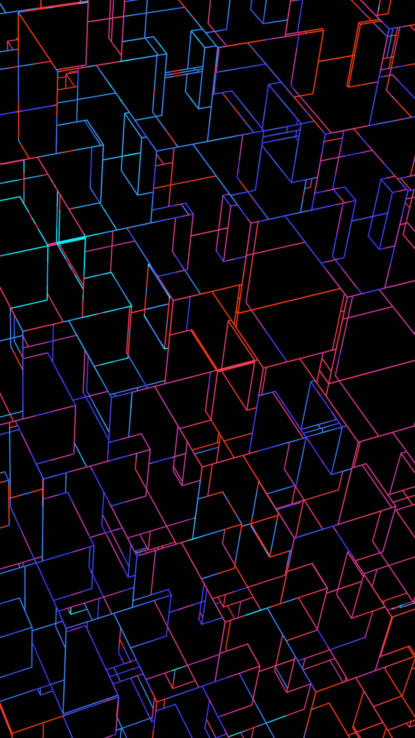 neon red, neon blue, glowing lines, 2K Phone Wallpaper