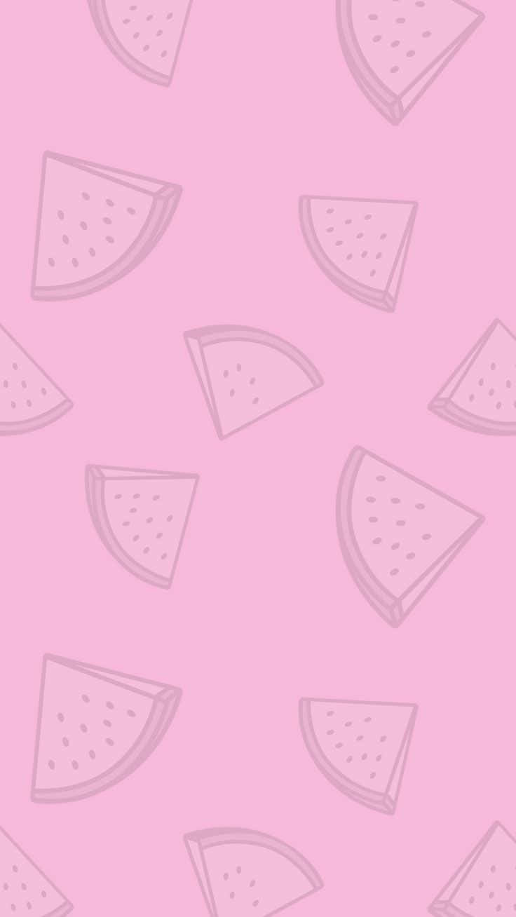 watermelon slices, pink background, pastel pink, HD Phone Wallpaper