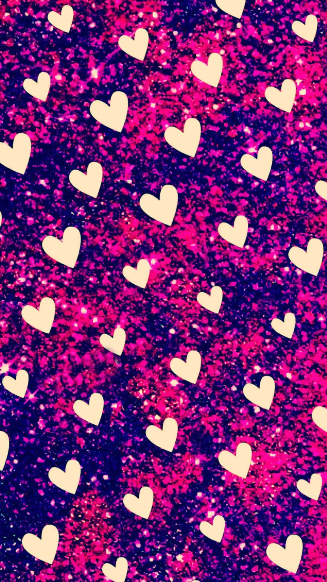 Cute Pattern, vibrant pink, purple glitter, Full HD Phone Wallpaper
