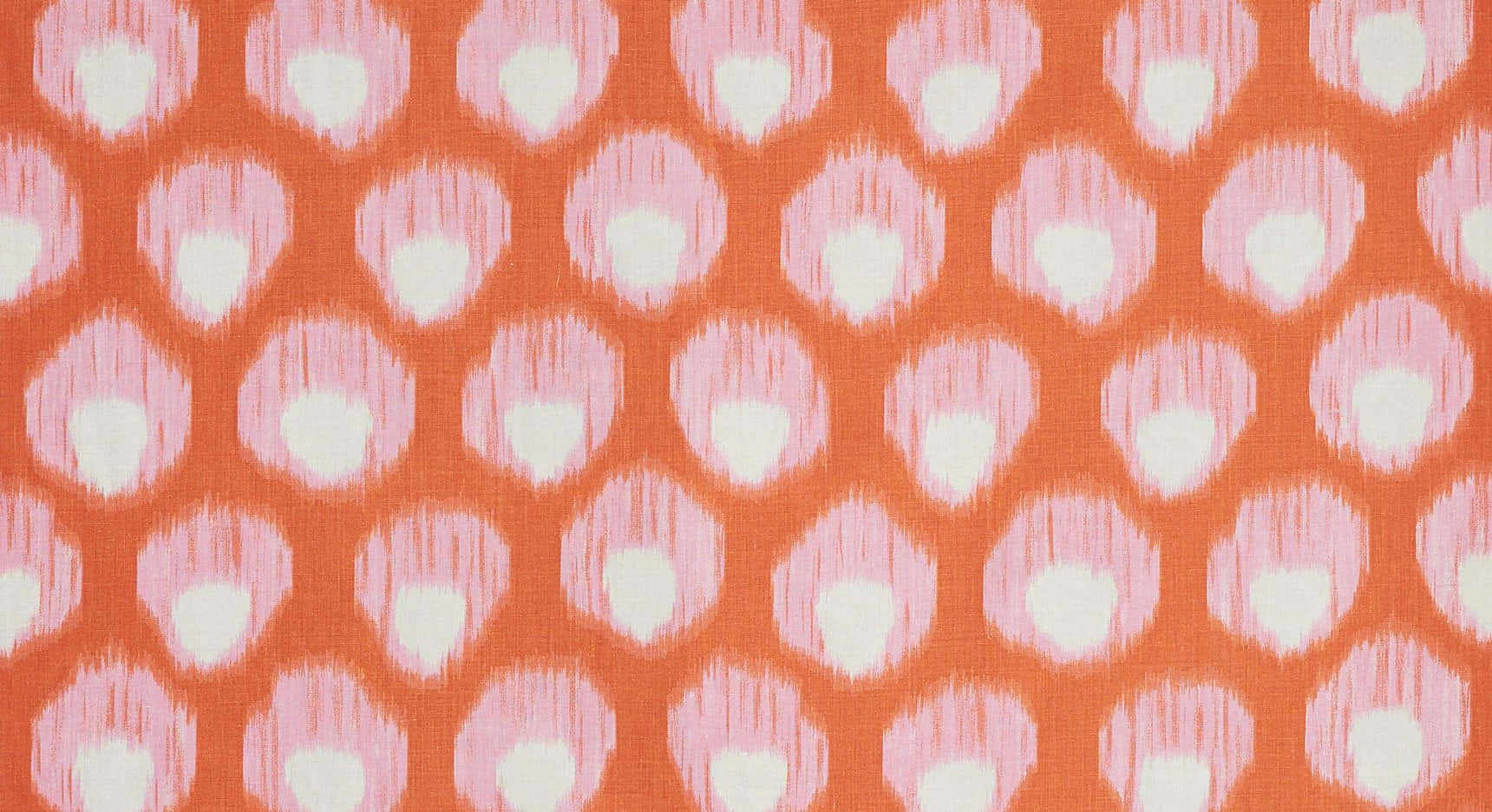 Bukhara pattern, orange and pink tones, heart-shaped ikat patterns, HD Desktop Wallpaper