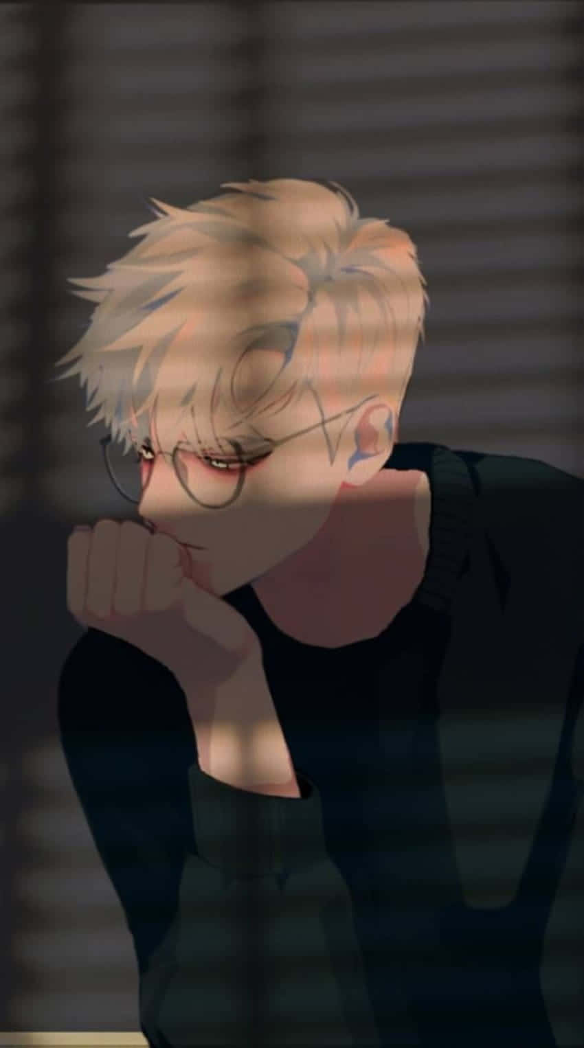 blonde hair, glasses, soft light, HD Phone Wallpaper