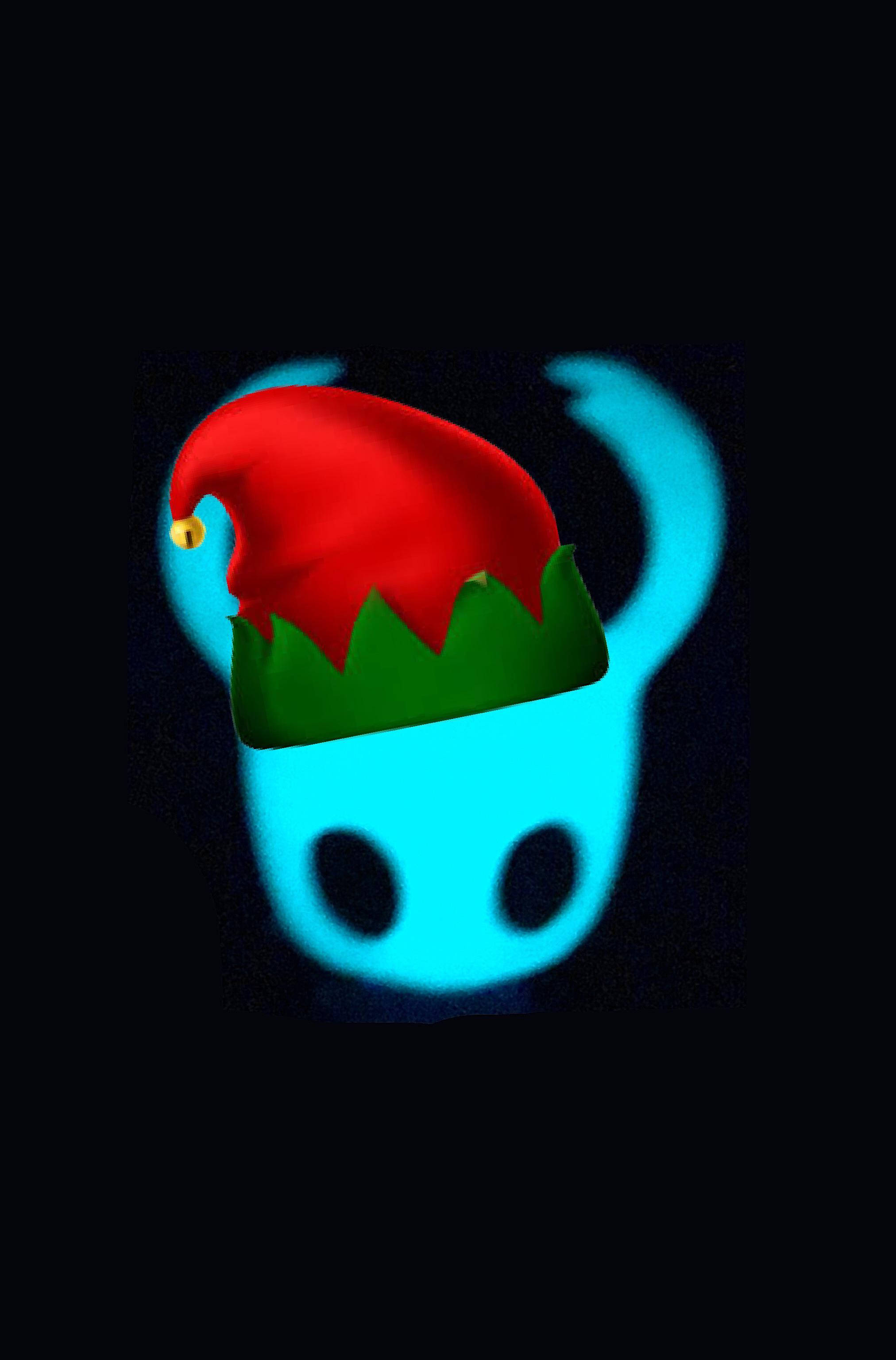CamoTitanics, Christmas PFP, glowing blue ghost, 2K Phone Wallpaper
