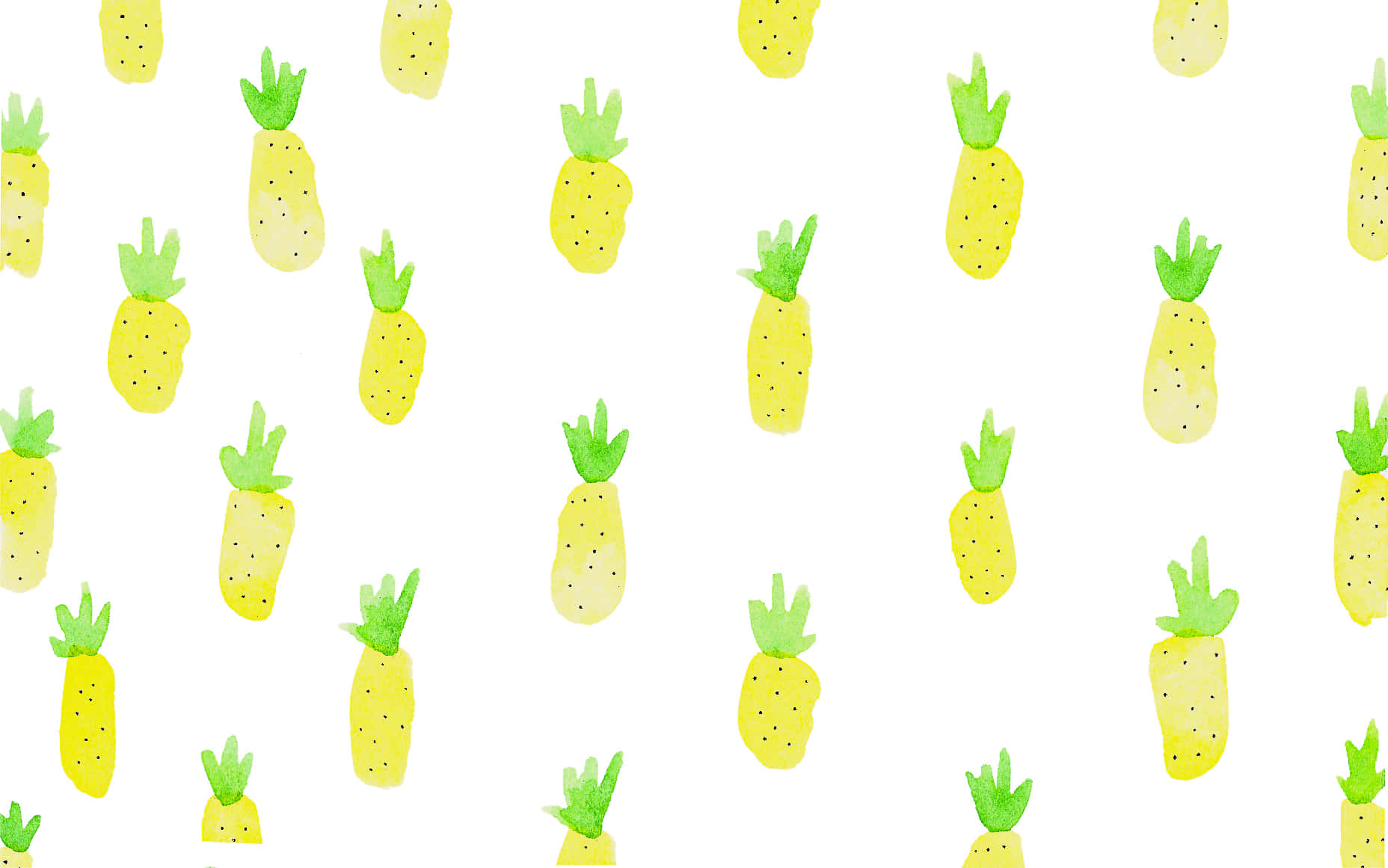 pineapple desktop, watercolor pineapple pattern, yellow fruit, HD Desktop Wallpaper