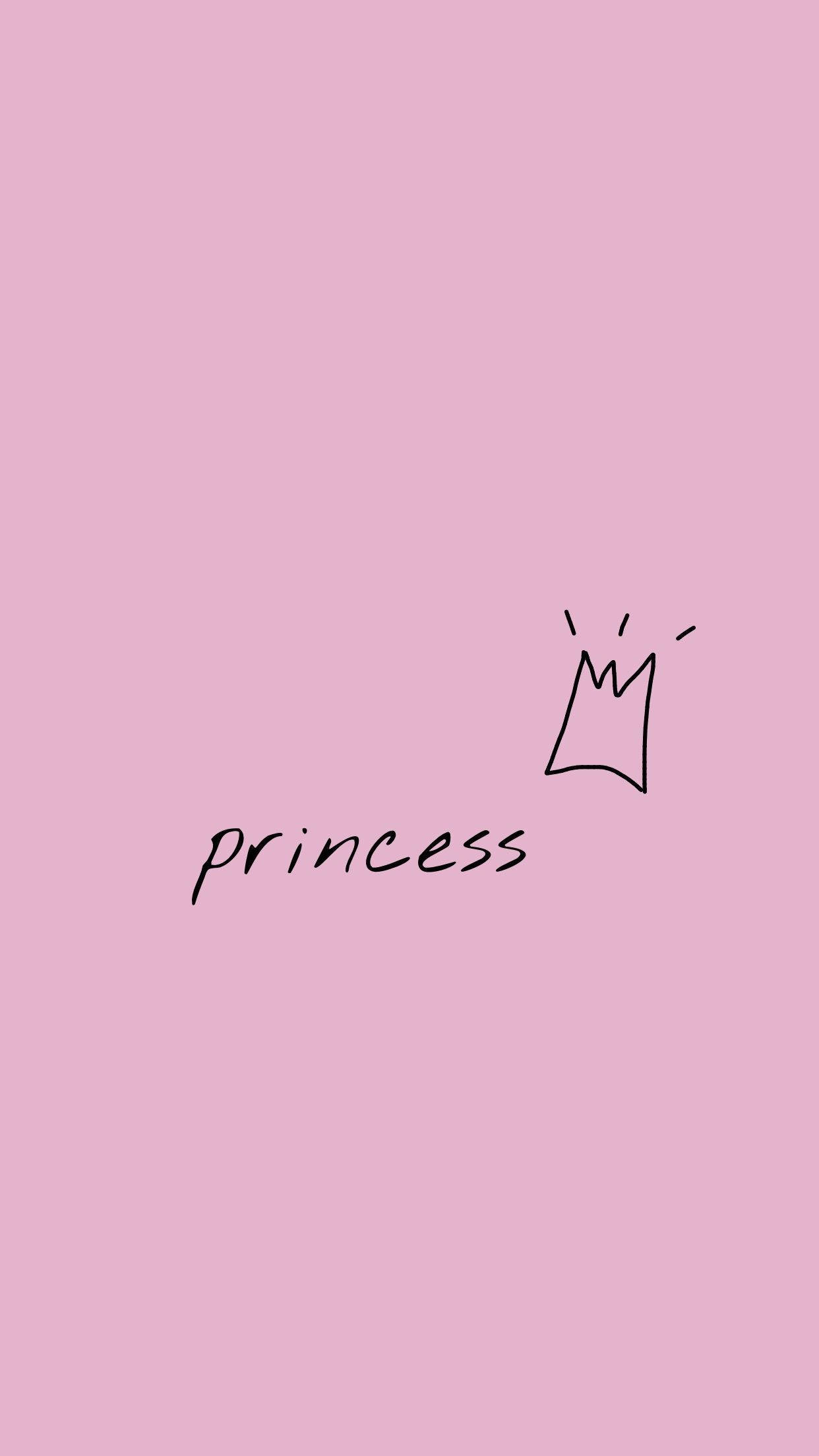 Cute Pink Aesthetic, princess, crown, Full HD Phone Wallpaper