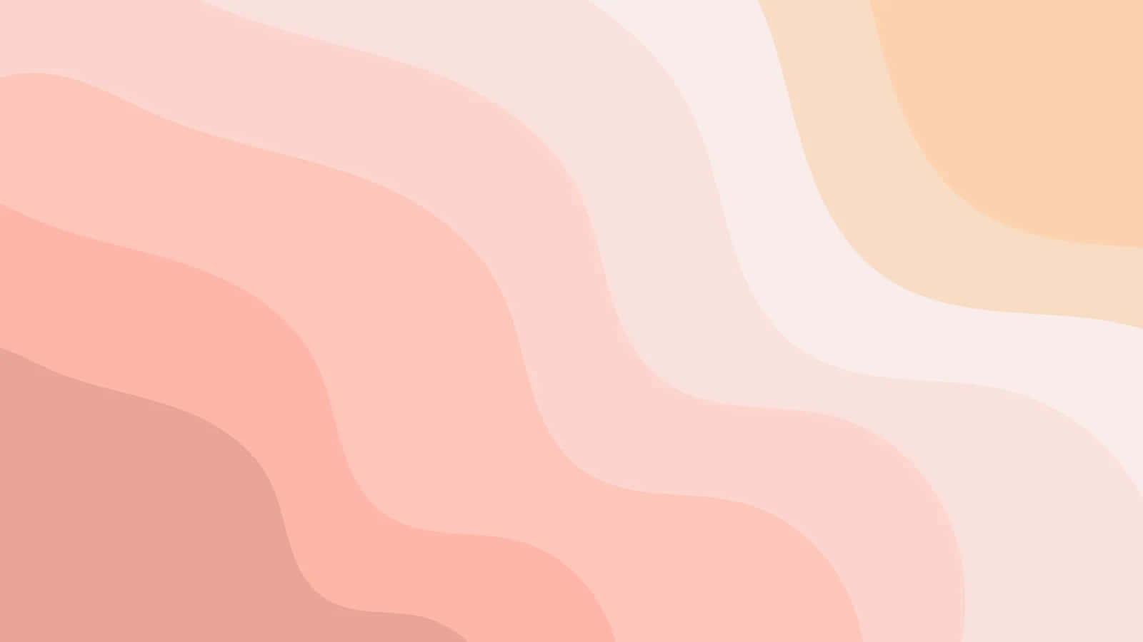 abstract pink orange waves, peach cream, rose tones, HD Desktop Wallpaper