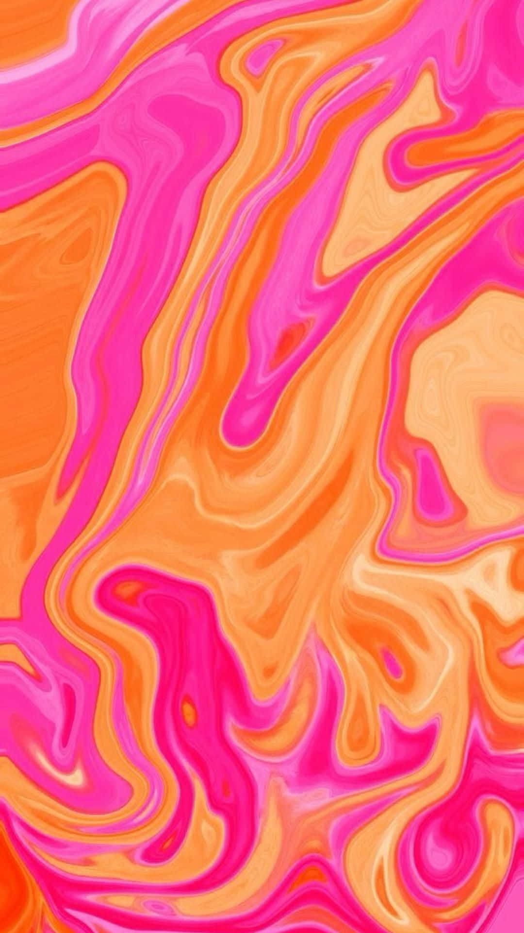 abstract pink orange swirl pattern, hot pink, orange, Full HD Phone Wallpaper