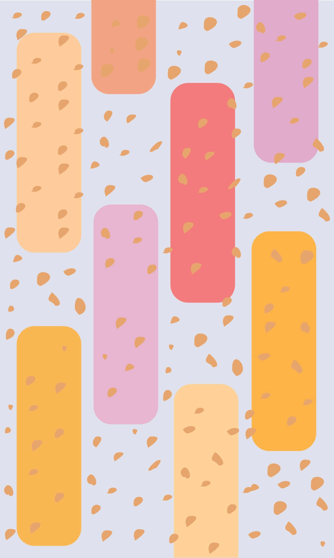 abstract pink orange pattern, pastel-colored rectangles, speckled texture, Full HD Phone Wallpaper