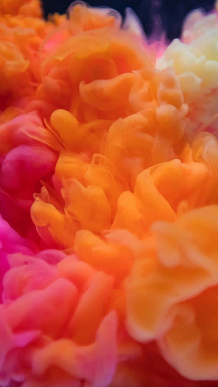 vibrant orange, pink, yellow inks, HD Phone Wallpaper