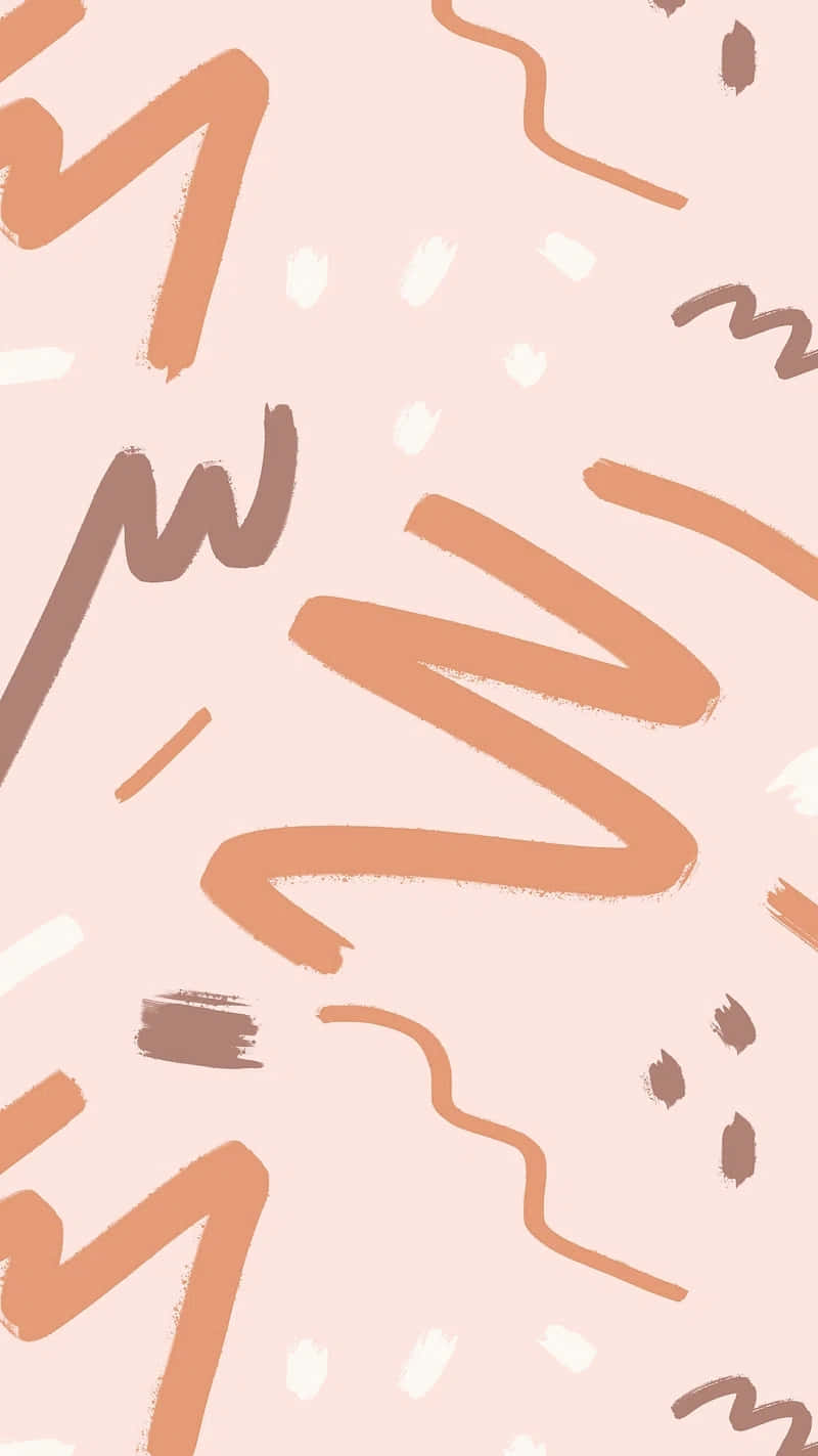 abstract pink orange pattern, soft pink, warm terracotta, HD Phone Wallpaper