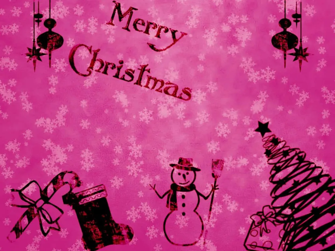 Cute Pink Christmas