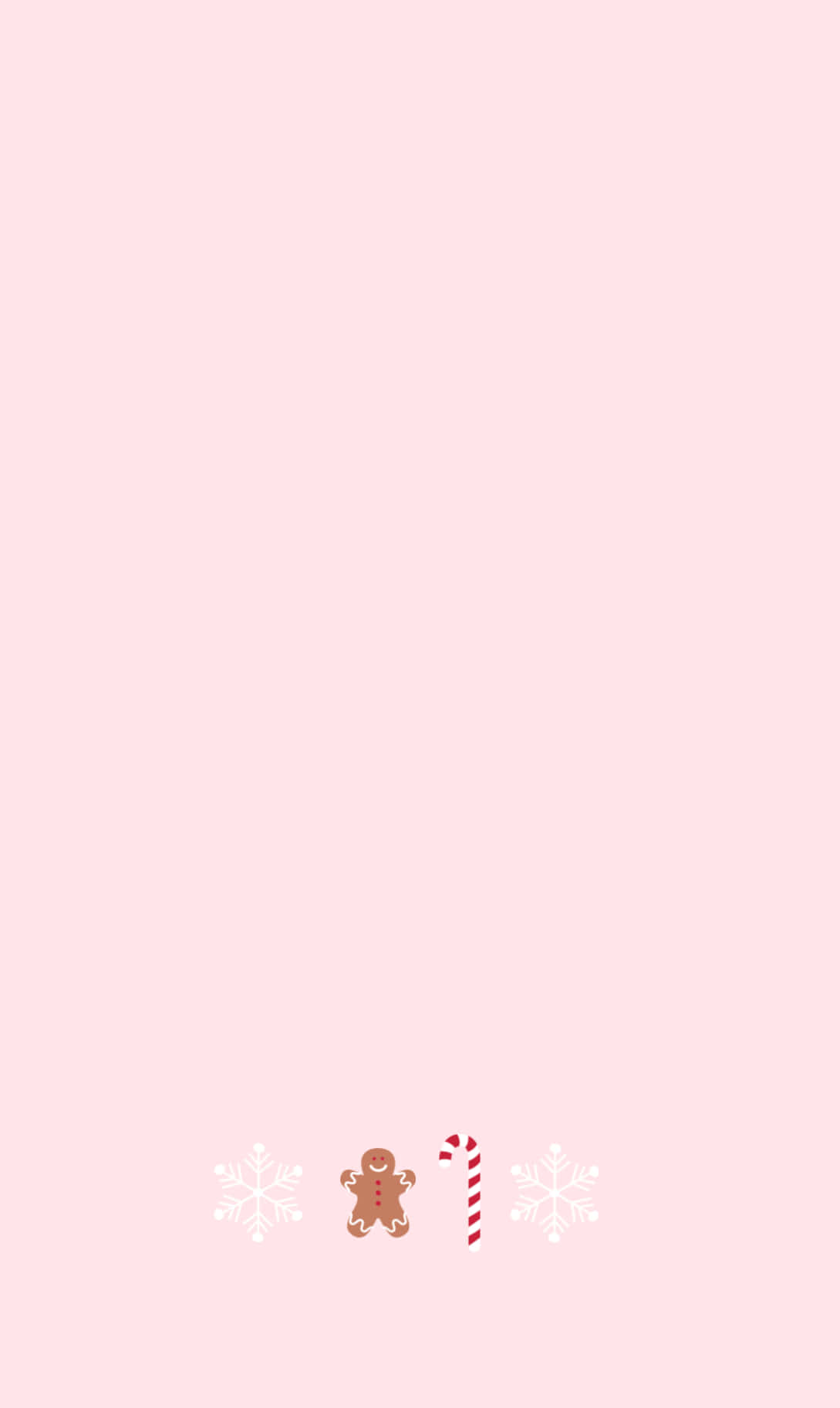 cute pink christmas, pink, gingerbread man, HD Phone Wallpaper