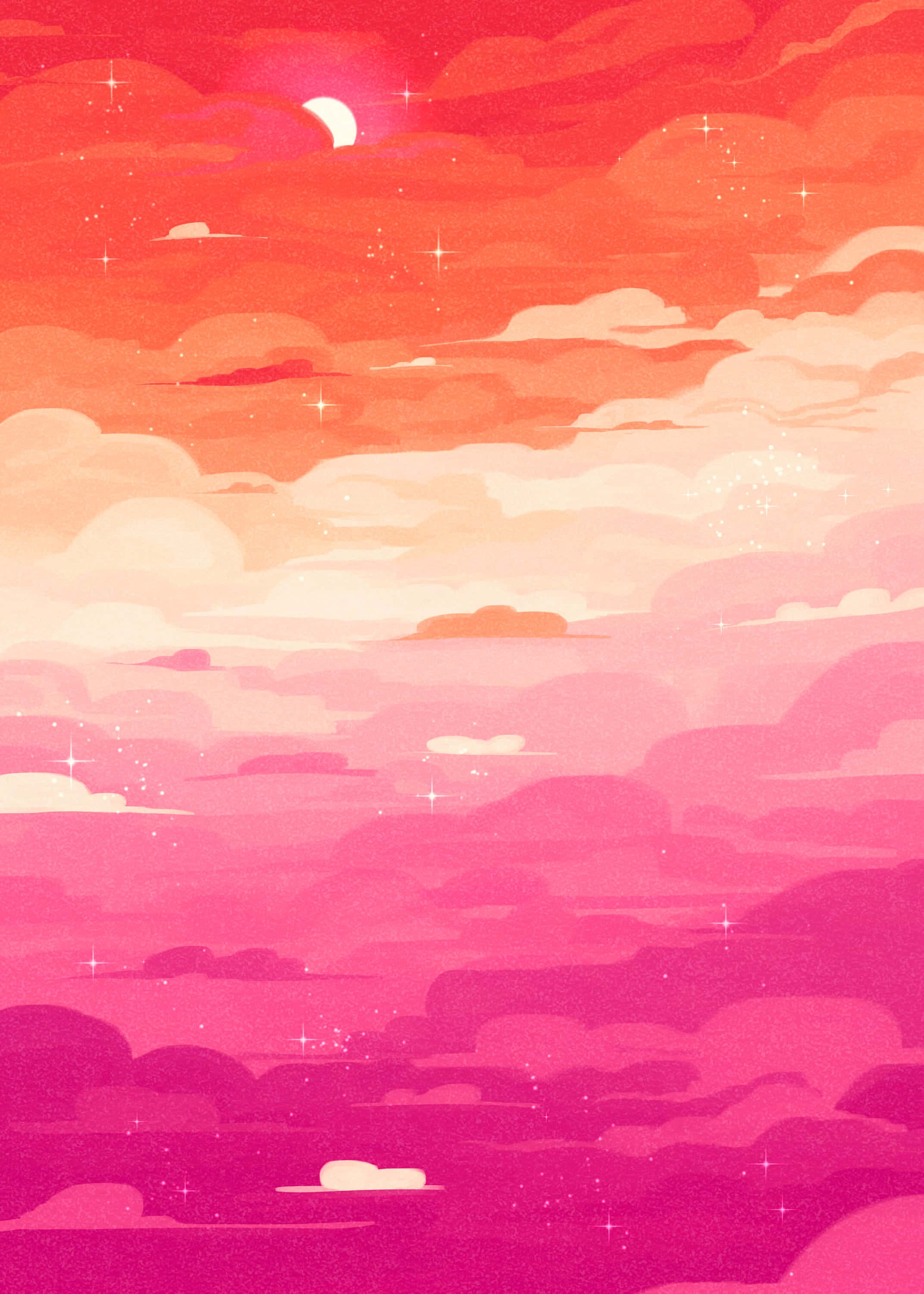 pink, orange, magenta, 2K Phone Wallpaper