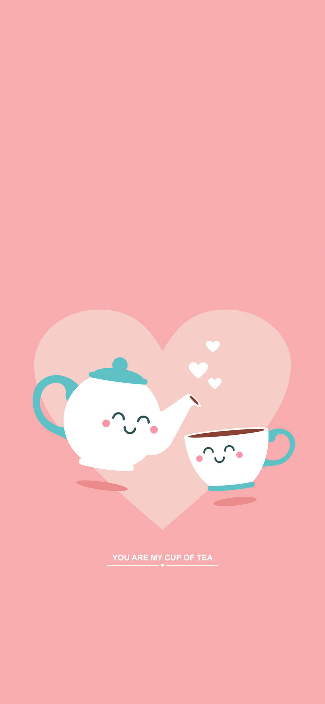 teapot, teacup, smiling faces, Full HD Phone Wallpaper