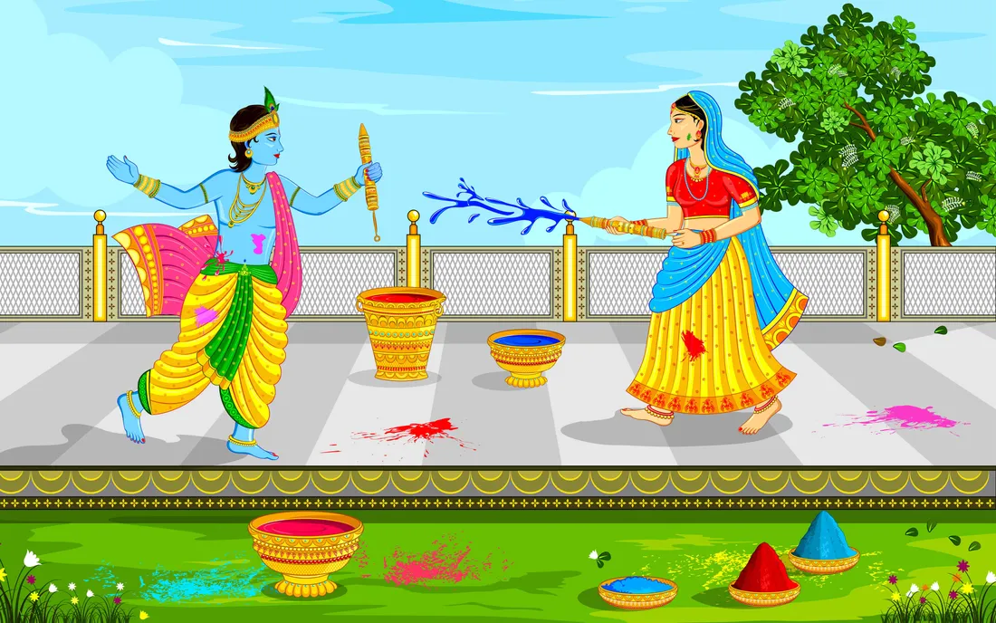 Cute Radha Krishna