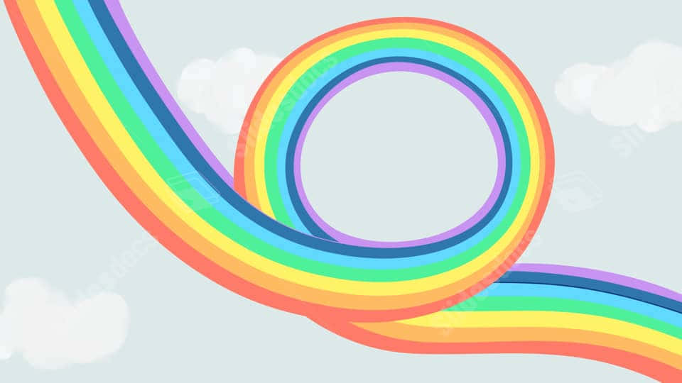 rainbow, cloud, sky, SD Desktop Wallpaper