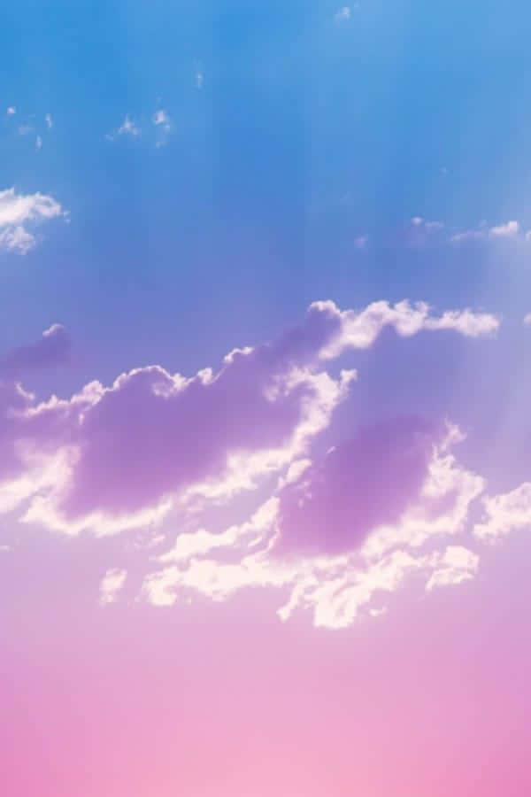 cute rainbow, blue, pink, SD Phone Wallpaper