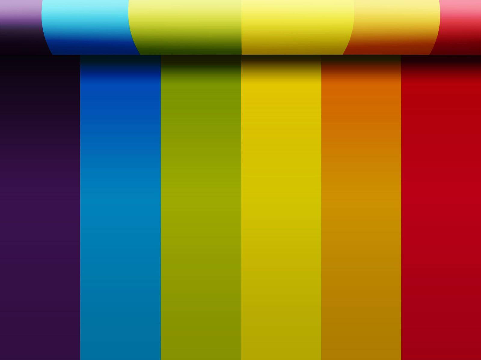 rainbow, vertical stripes, sky, HD Desktop Wallpaper