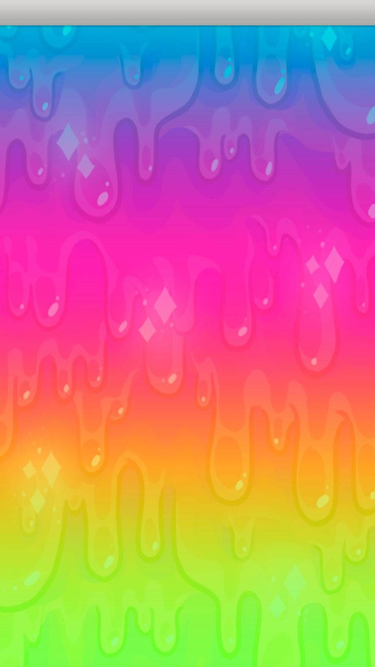 rainbow paint, glossy surface, sparkling diamond accents, HD Phone Wallpaper