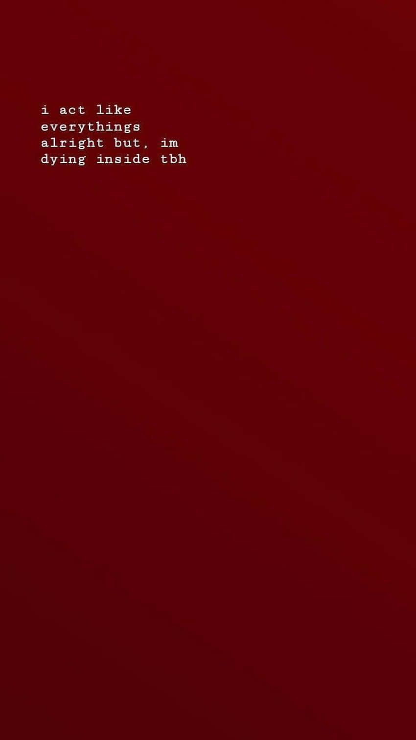 red background, deep red gradient background, white text, HD Phone Wallpaper