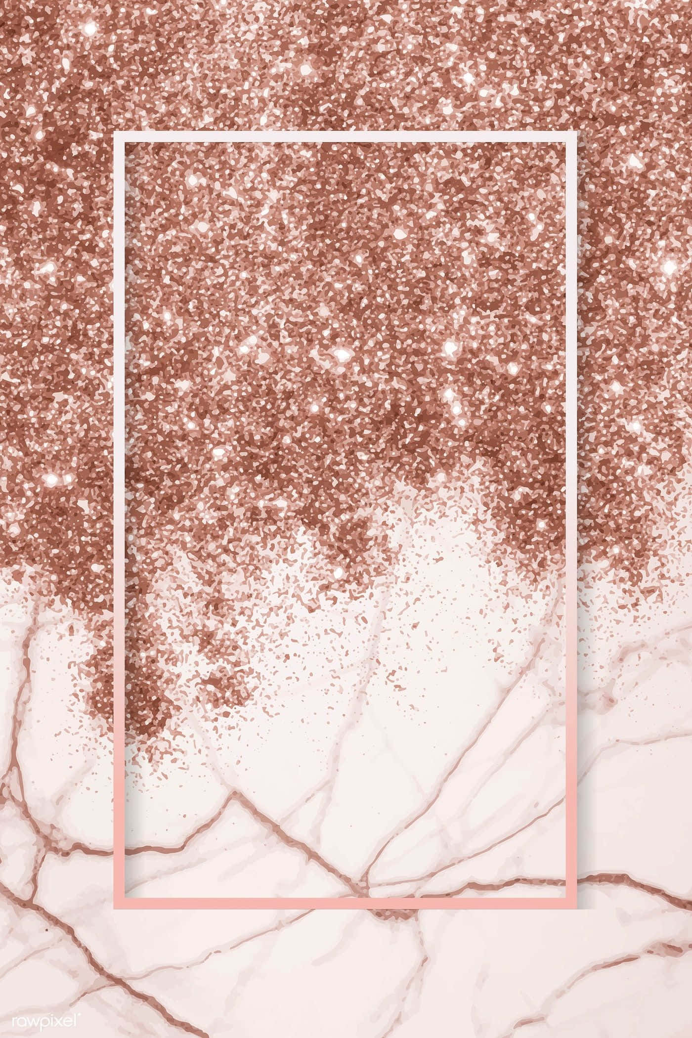 rose gold glitter, white marble background, soft pink border, Full HD Phone Wallpaper