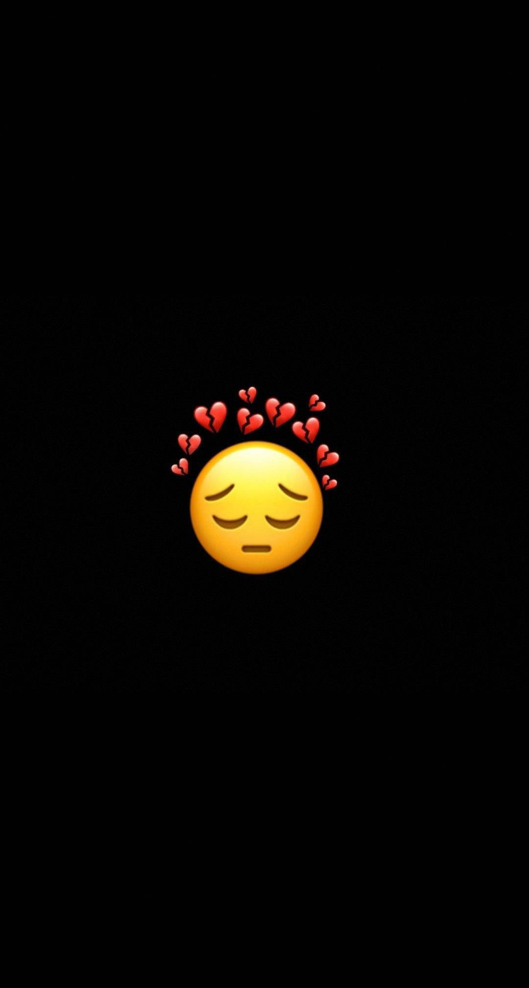 cute sad emoticon, yellow emoji, closed eyes, Full HD Phone Wallpaper