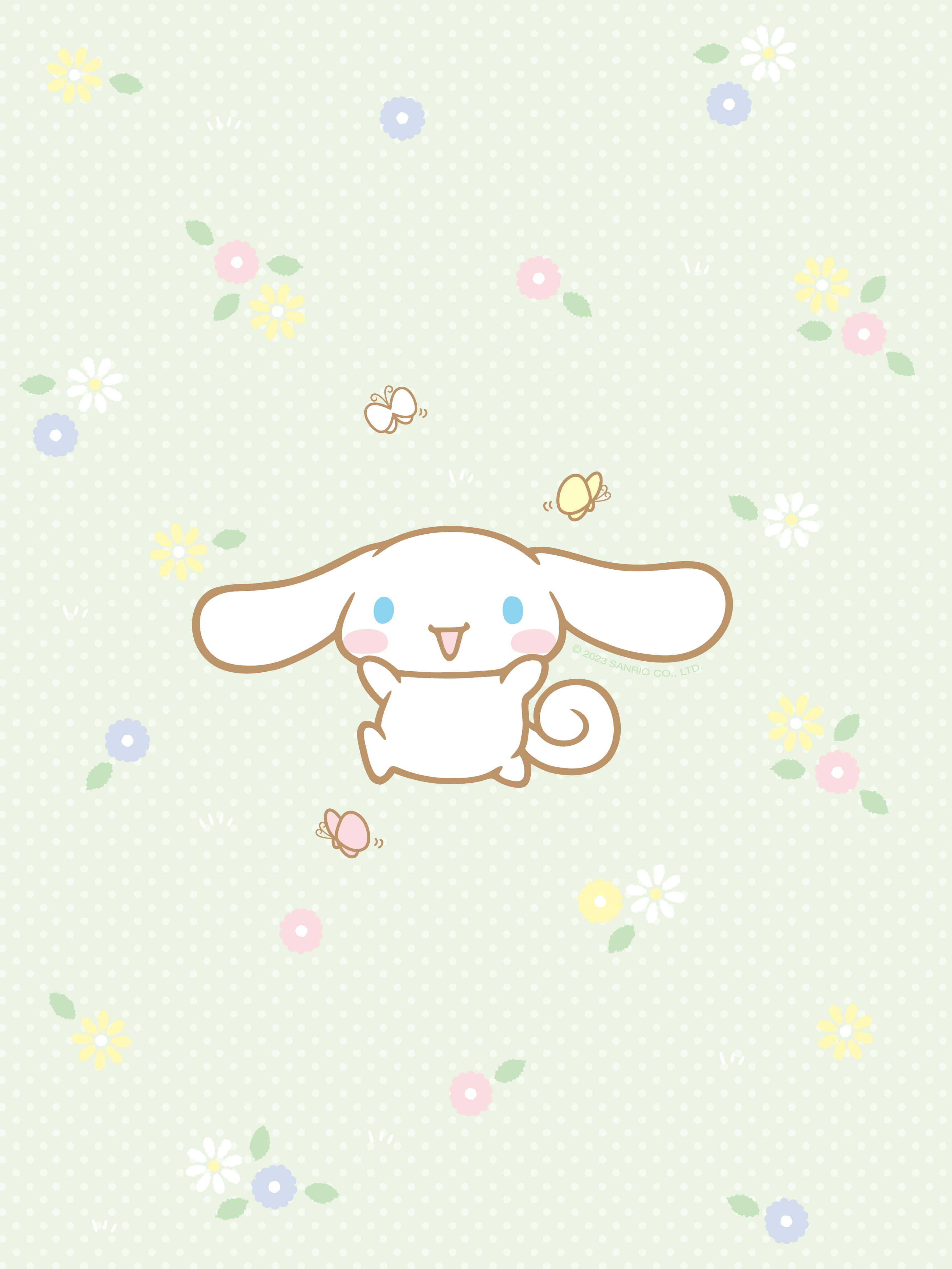Sanrio Character, white bunny, long ears, 4K Phone Wallpaper