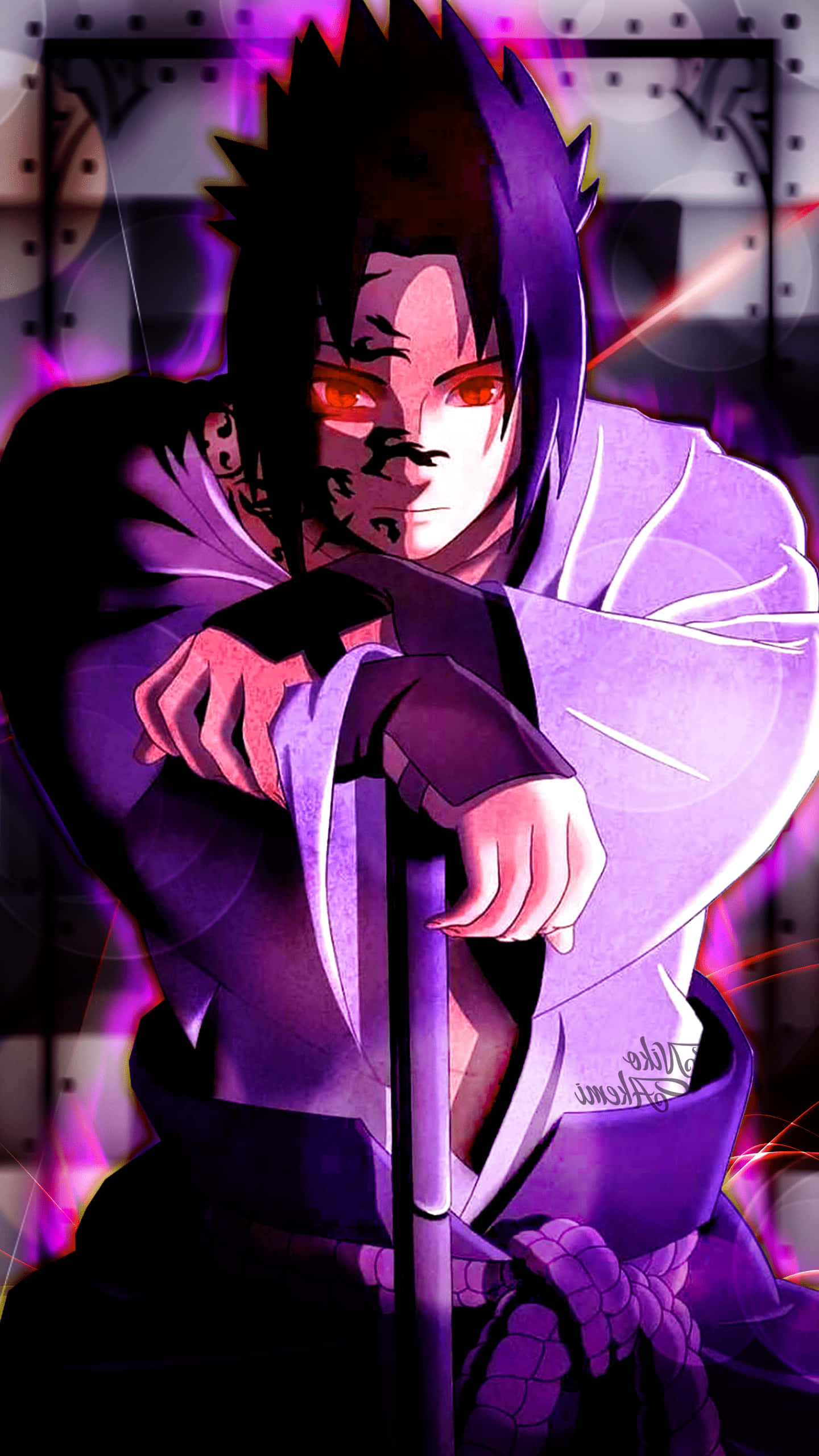 Cute Sasuke, Sasuke, spiky dark hair, 2K Phone Wallpaper