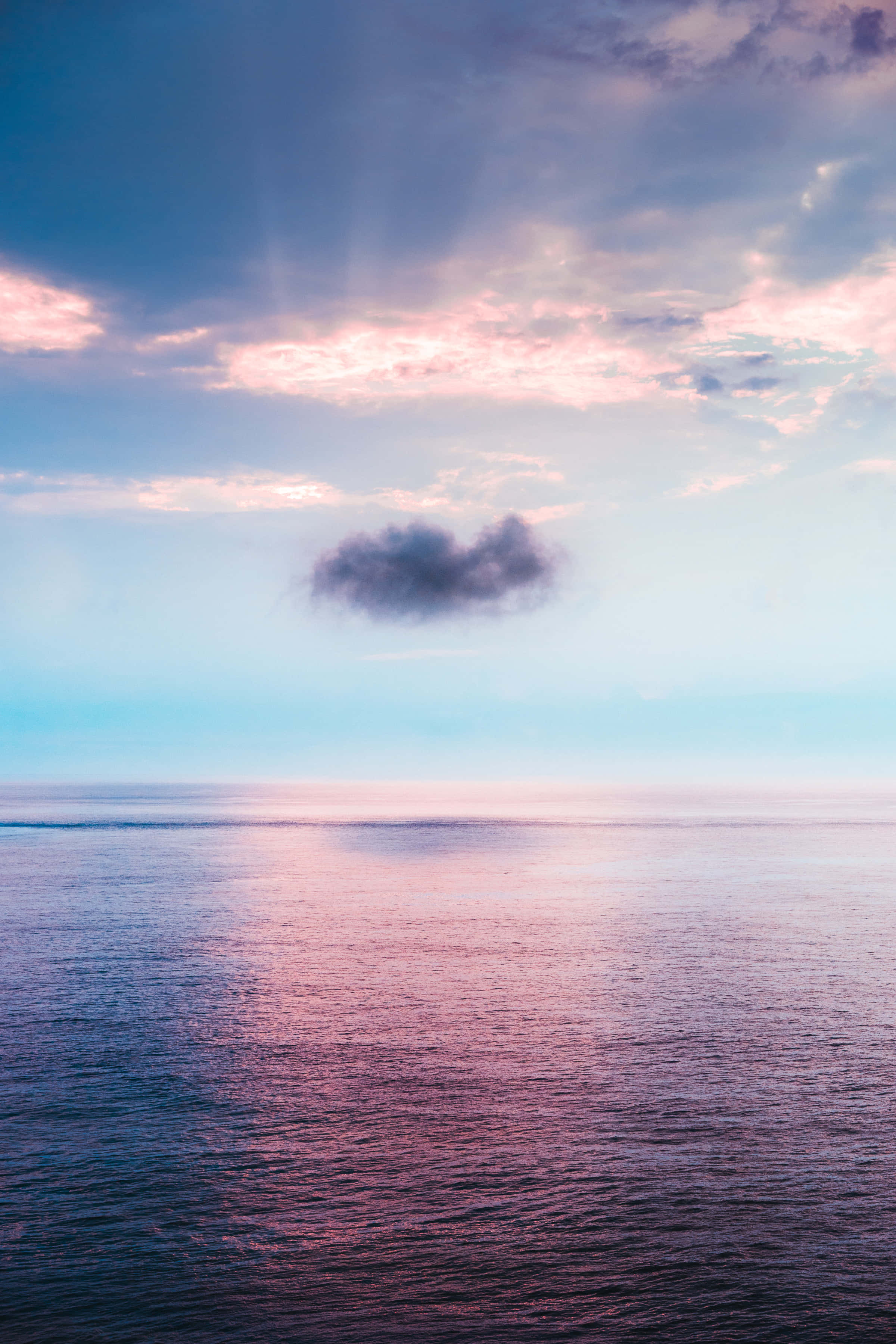 Cute Sea, ocean, sunset, 2K Phone Wallpaper