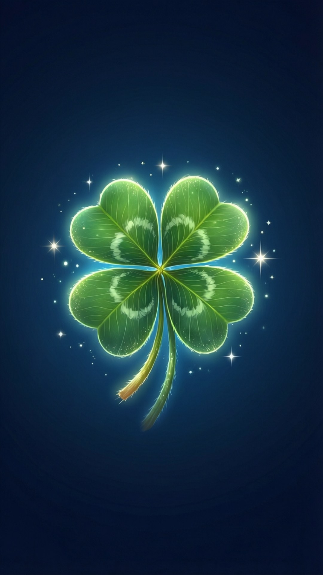glowing shamrock, sparkles, glow, Full HD Phone Wallpaper