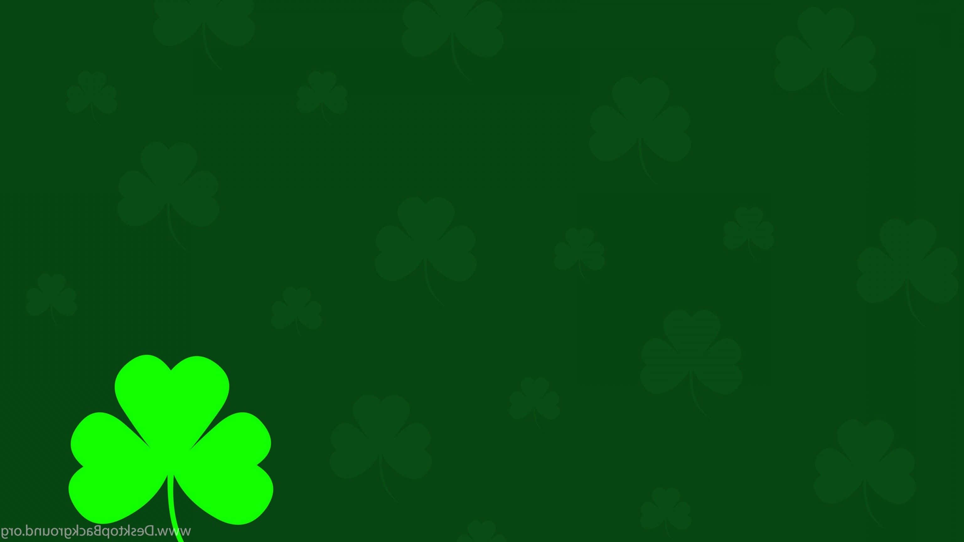 shamrock, four-leaf clover, bright green, 2K Desktop Wallpaper