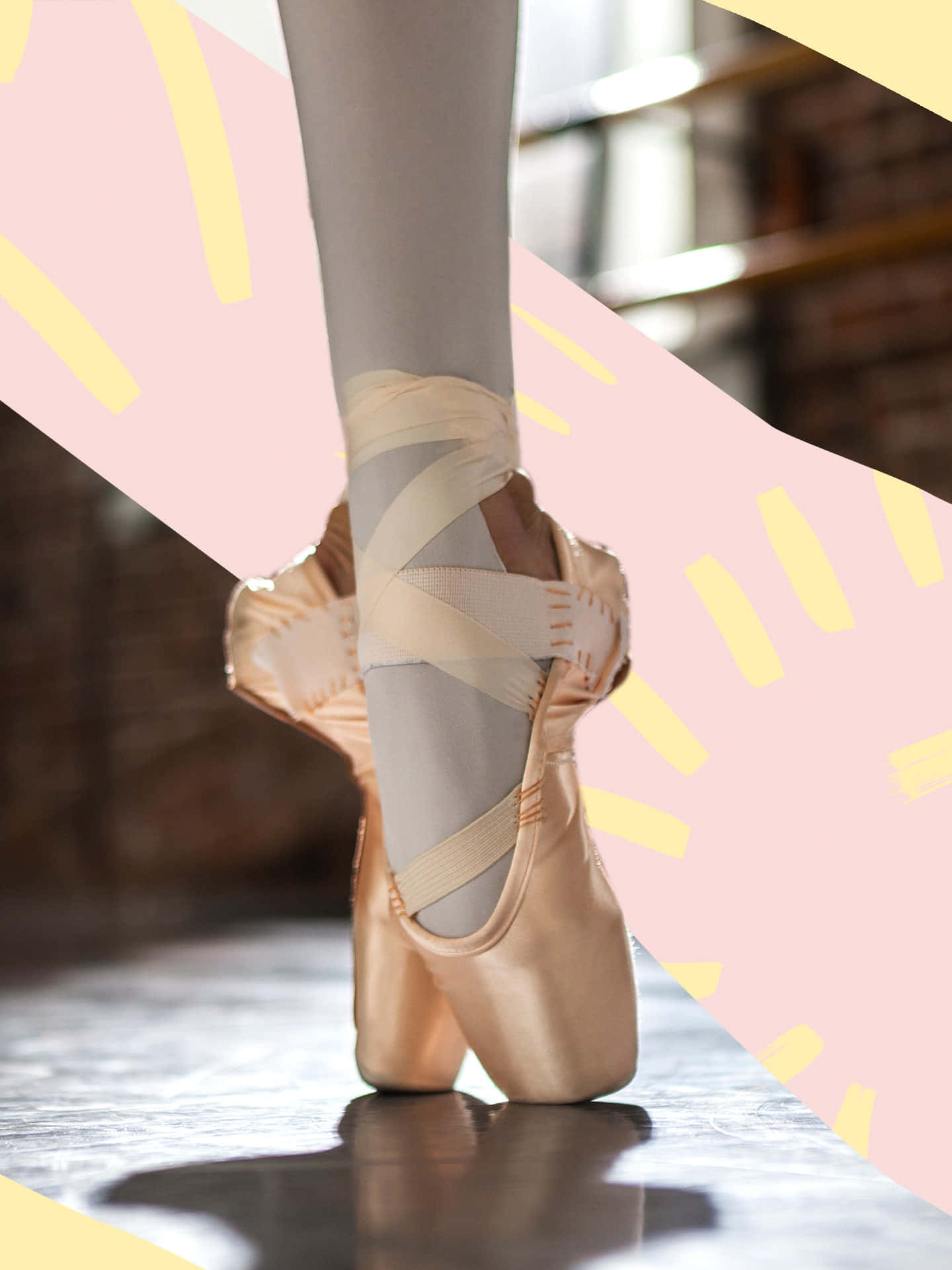 ballet pointe shoes, pink ribbons, ballerina's feet, Full HD Phone Wallpaper