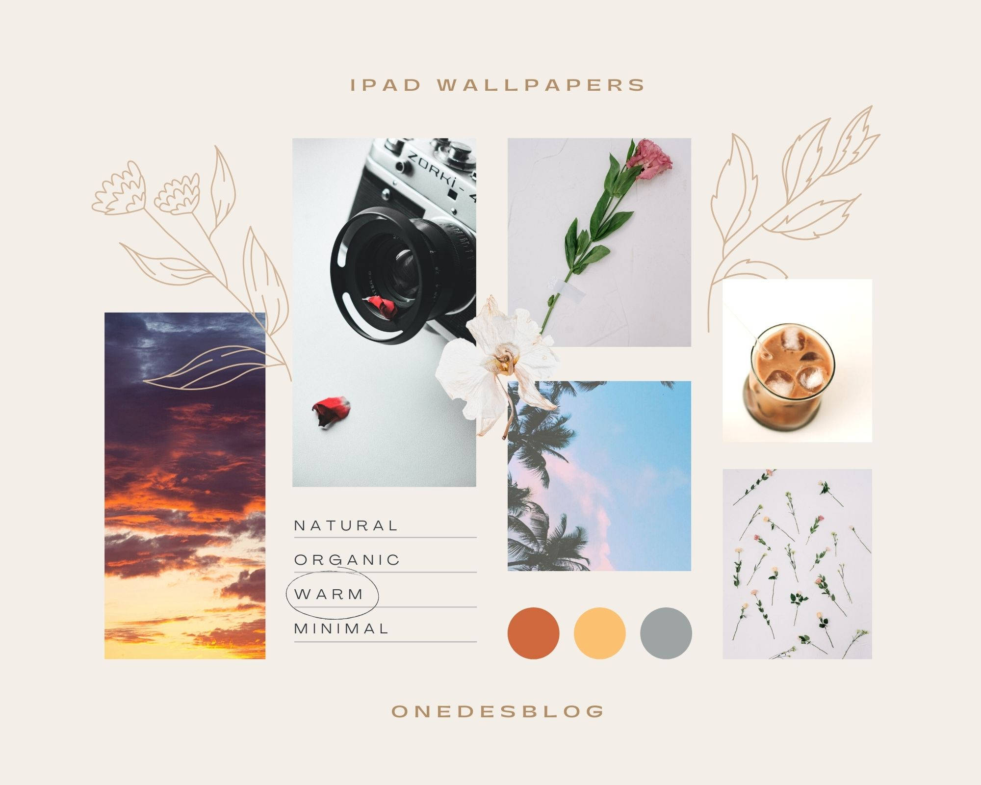 Cute Simple Aesthetic Desktop, 2000 x 1600, sunset sky, Full HD Desktop Wallpaper