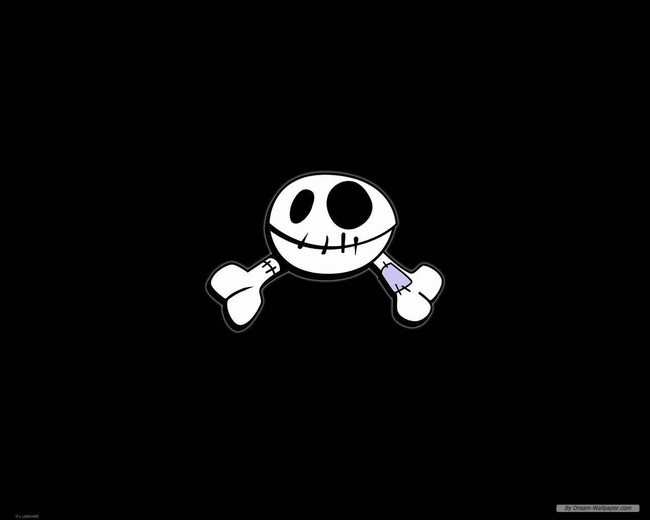 white skull and crossbones, cartoon skull, stitched mouth, HD Desktop Wallpaper