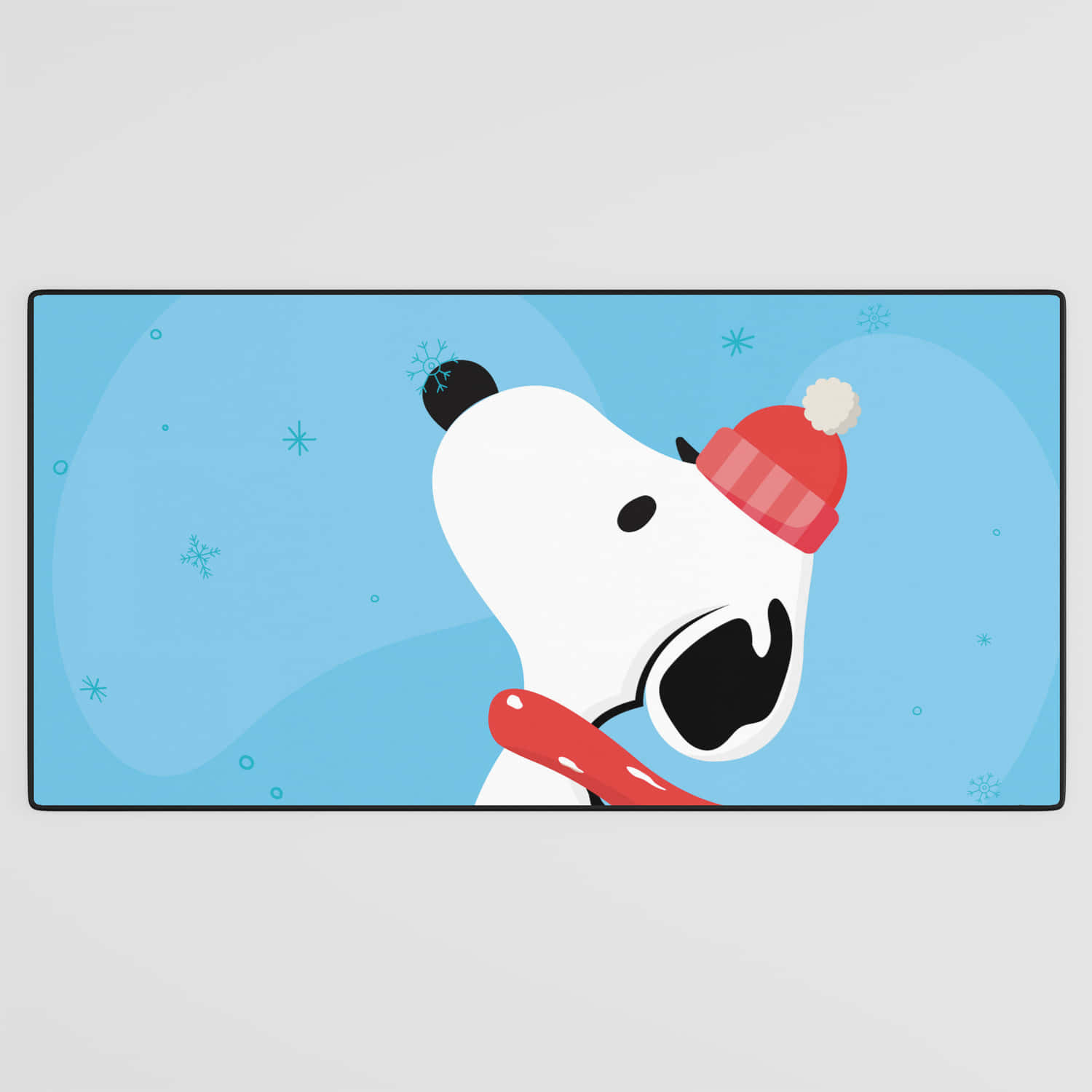 Cute Snoopy Christmas, Snoopy, red hat, HD Desktop Wallpaper