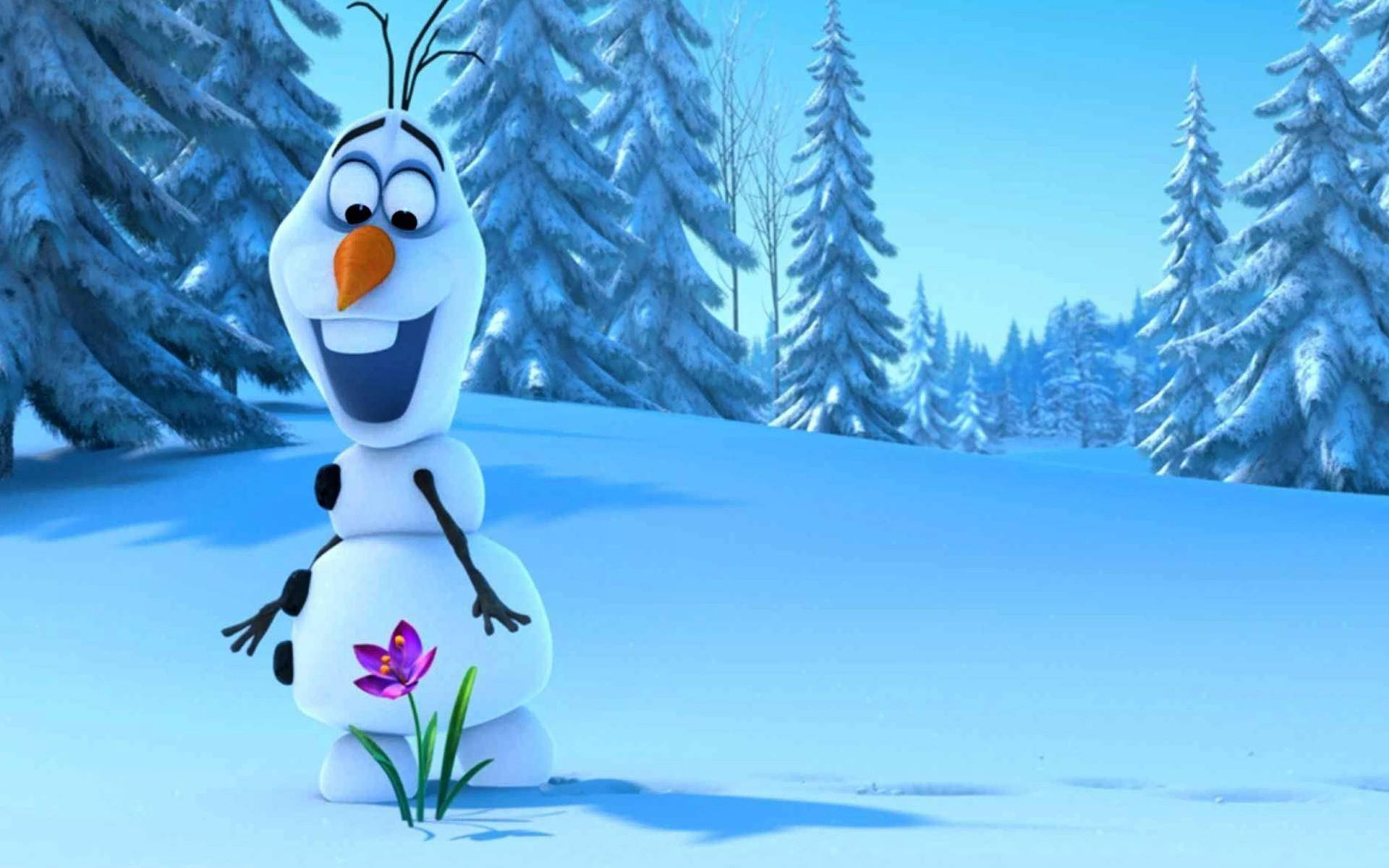 Cute Snow, snowman, twig arms, Full HD Desktop Wallpaper