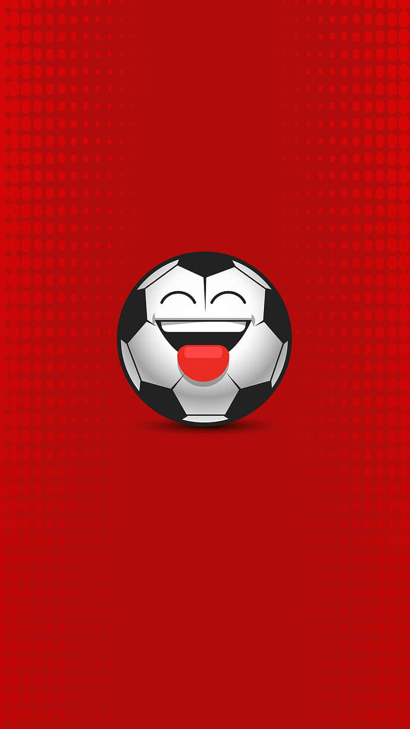 cute soccer, cartoon soccer ball, wide grin, HD Phone Wallpaper