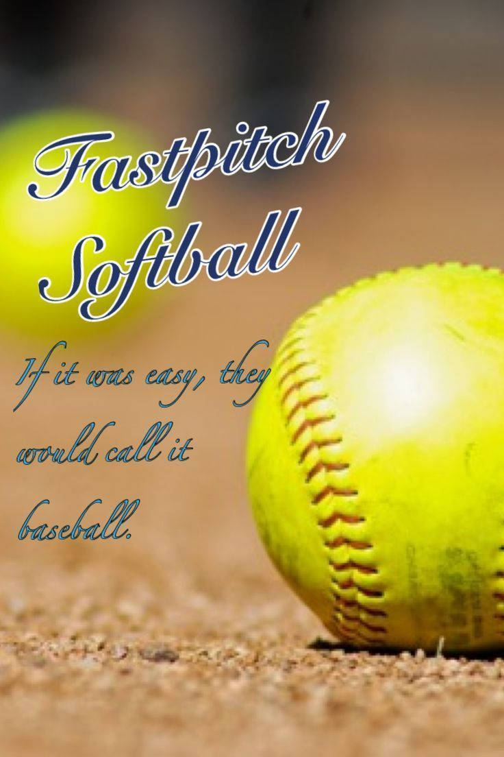 cute softball fastpitch, bright yellow, fastpitch softball, SD Phone Wallpaper