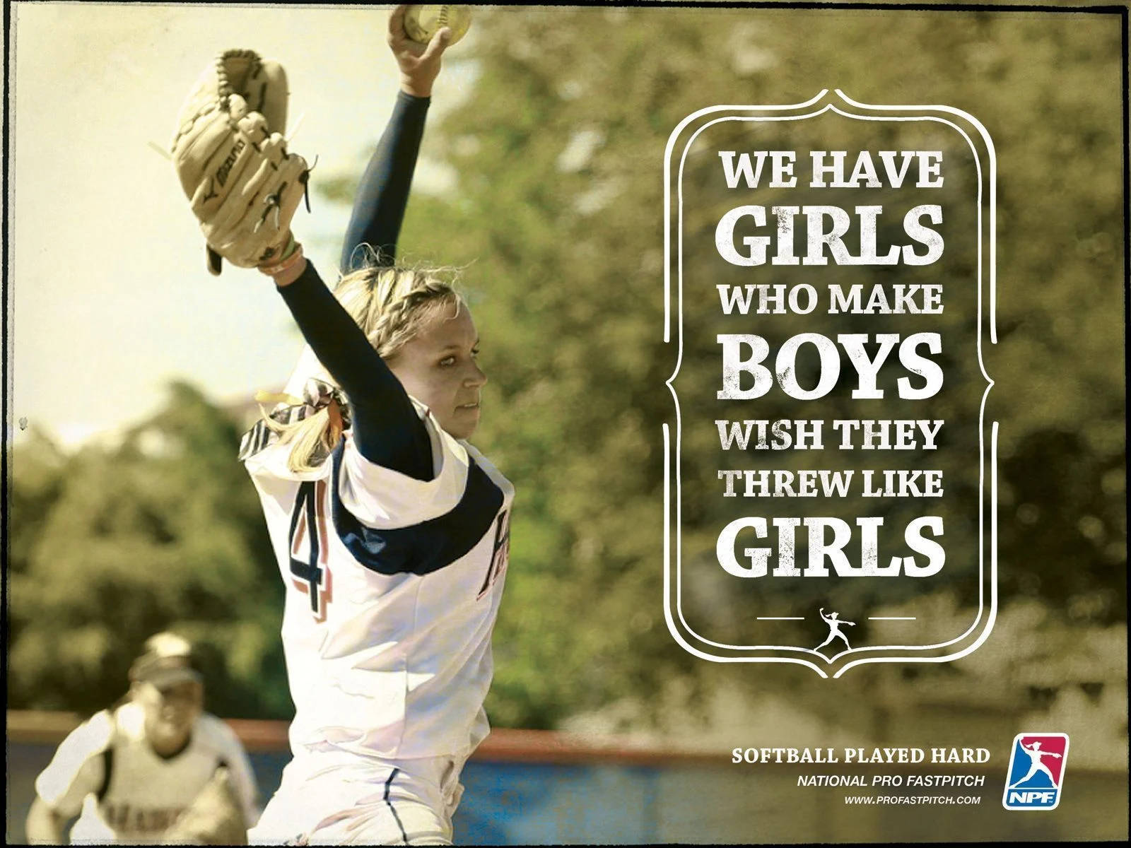 Cute Softball Quotes, female softball pitcher, mid-throw, HD Desktop Wallpaper