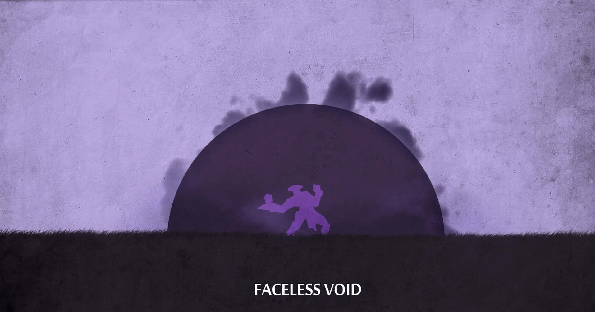 faceless, purple silhouette, dark hill, HD Desktop Wallpaper
