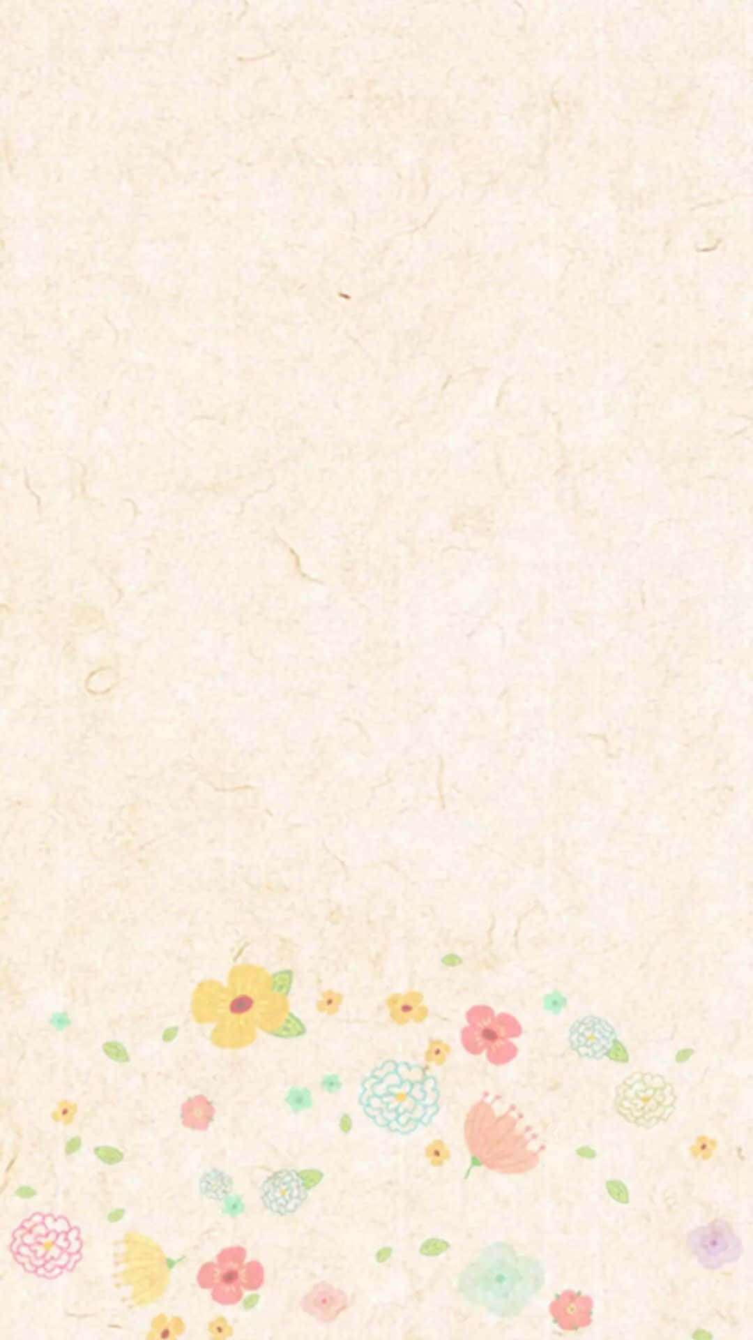 vibrant pink and blue blend, soft textured cream paper, delicate scattered floral pattern, Full HD Phone Wallpaper