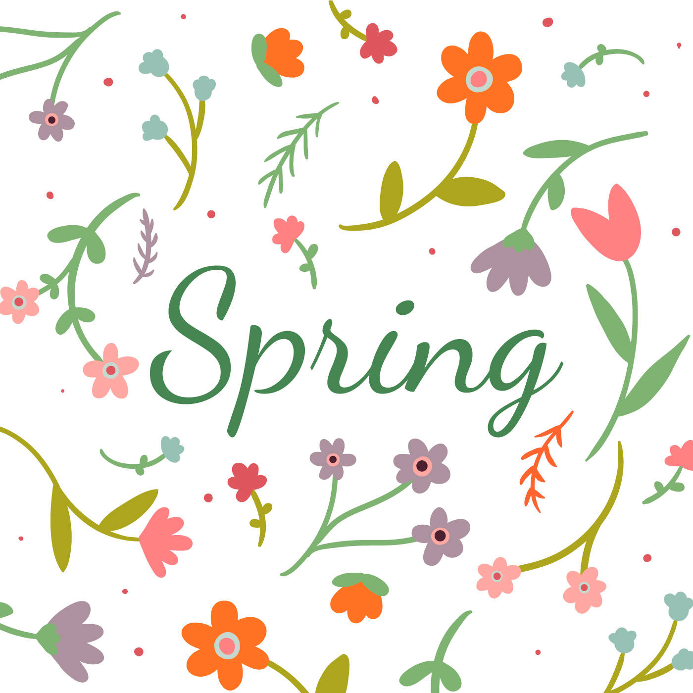 Spring, pastel hues, vibrant spring flowers, HD Desktop Wallpaper