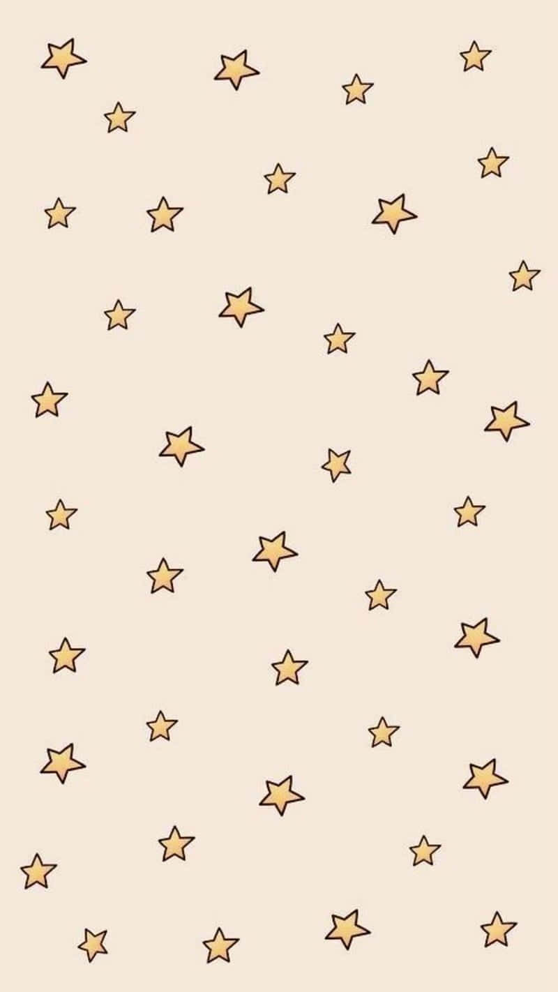 yellow, black, golden stars, HD Phone Wallpaper