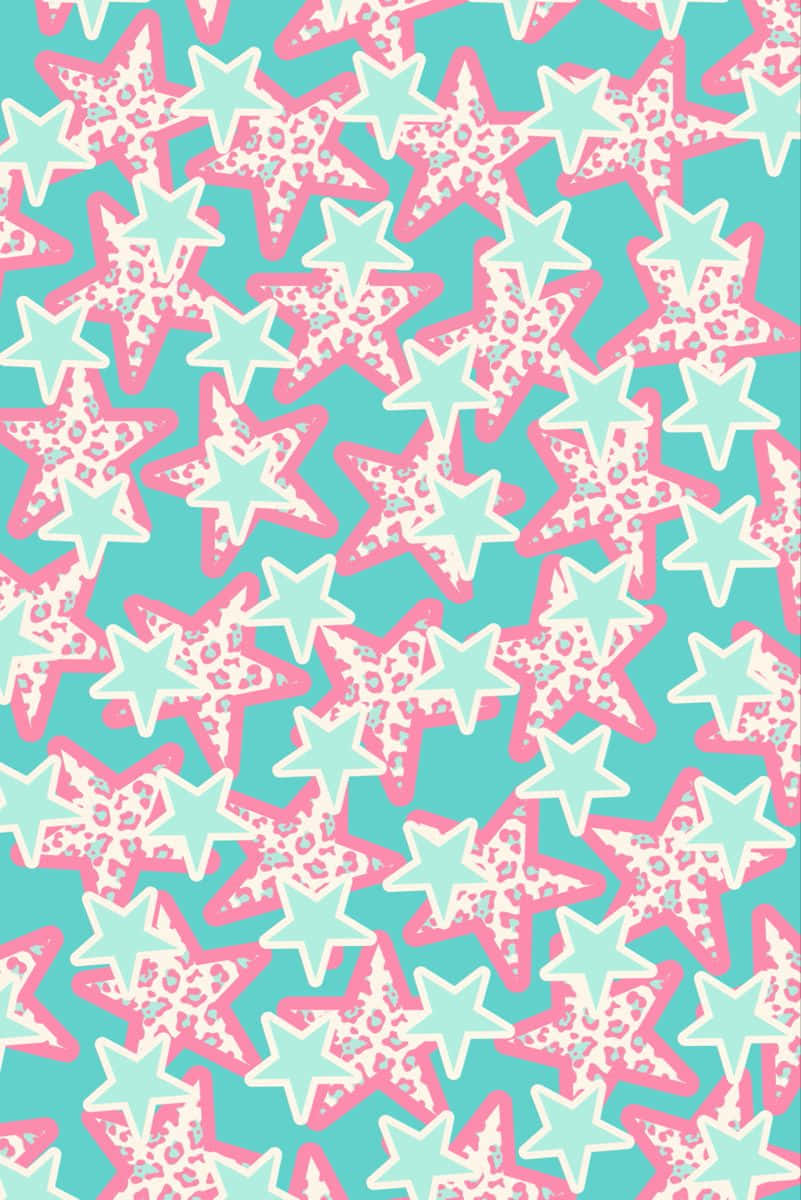 teal, pink, mint green, SD Phone Wallpaper
