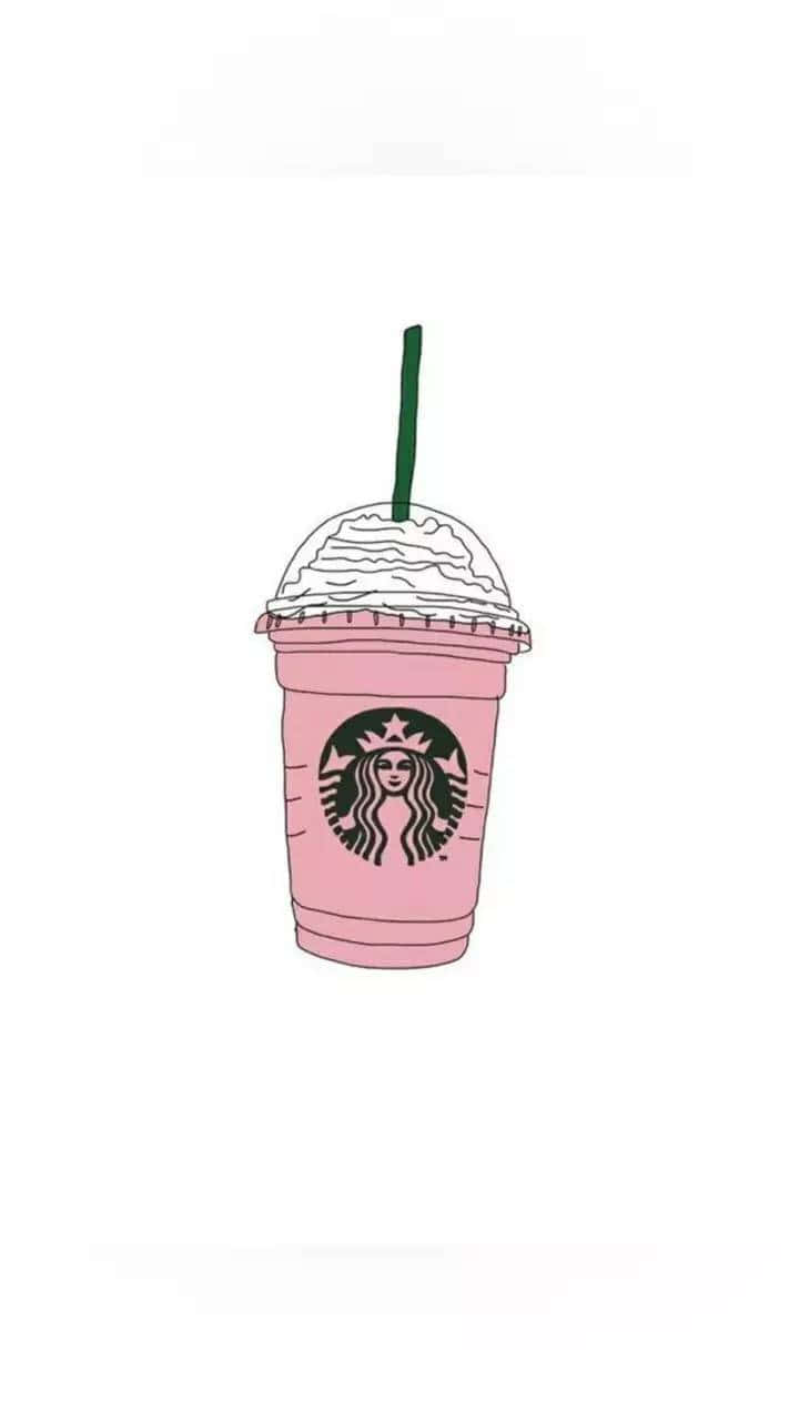 Starbucks, pink frappuccino, whipped cream, HD Phone Wallpaper