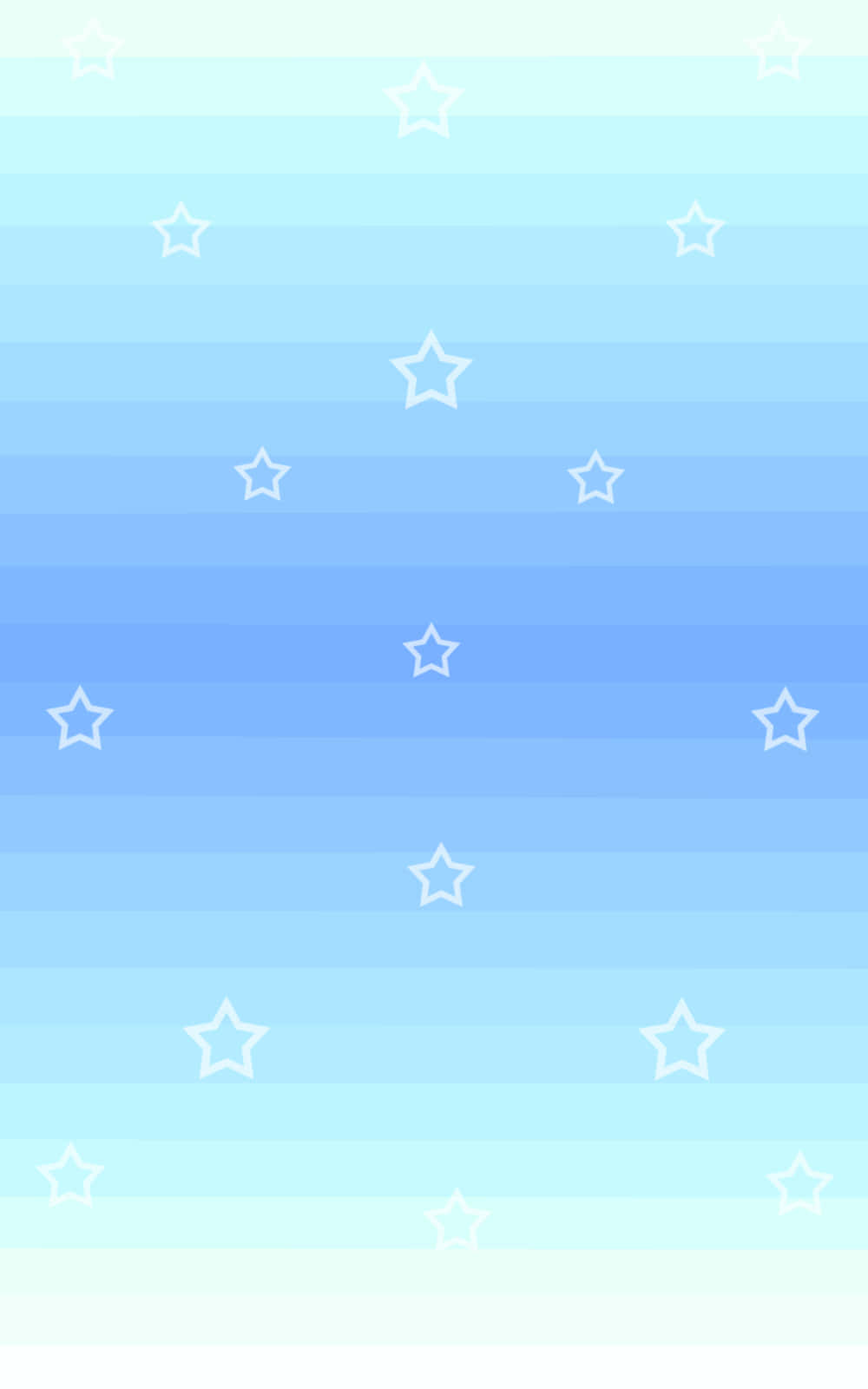 cute stars, soft gradient blue background, scattered white star outlines, HD Phone Wallpaper