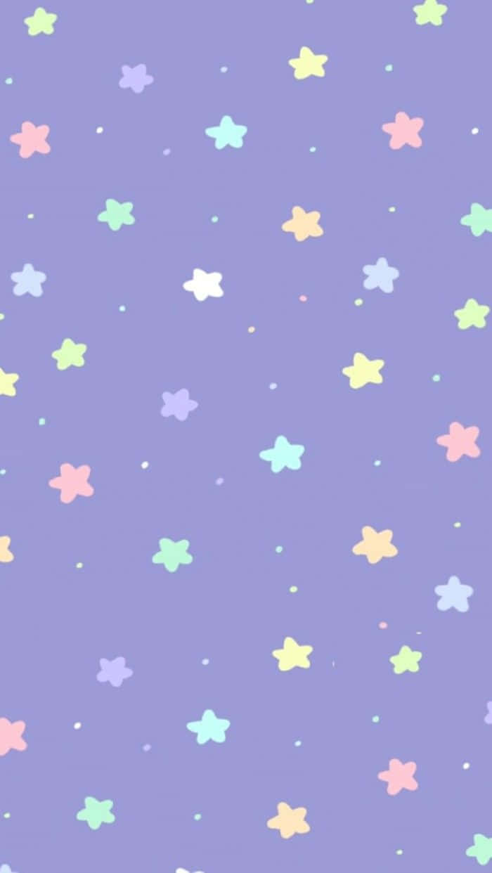 cute stars, pastel stars, dots, SD Phone Wallpaper