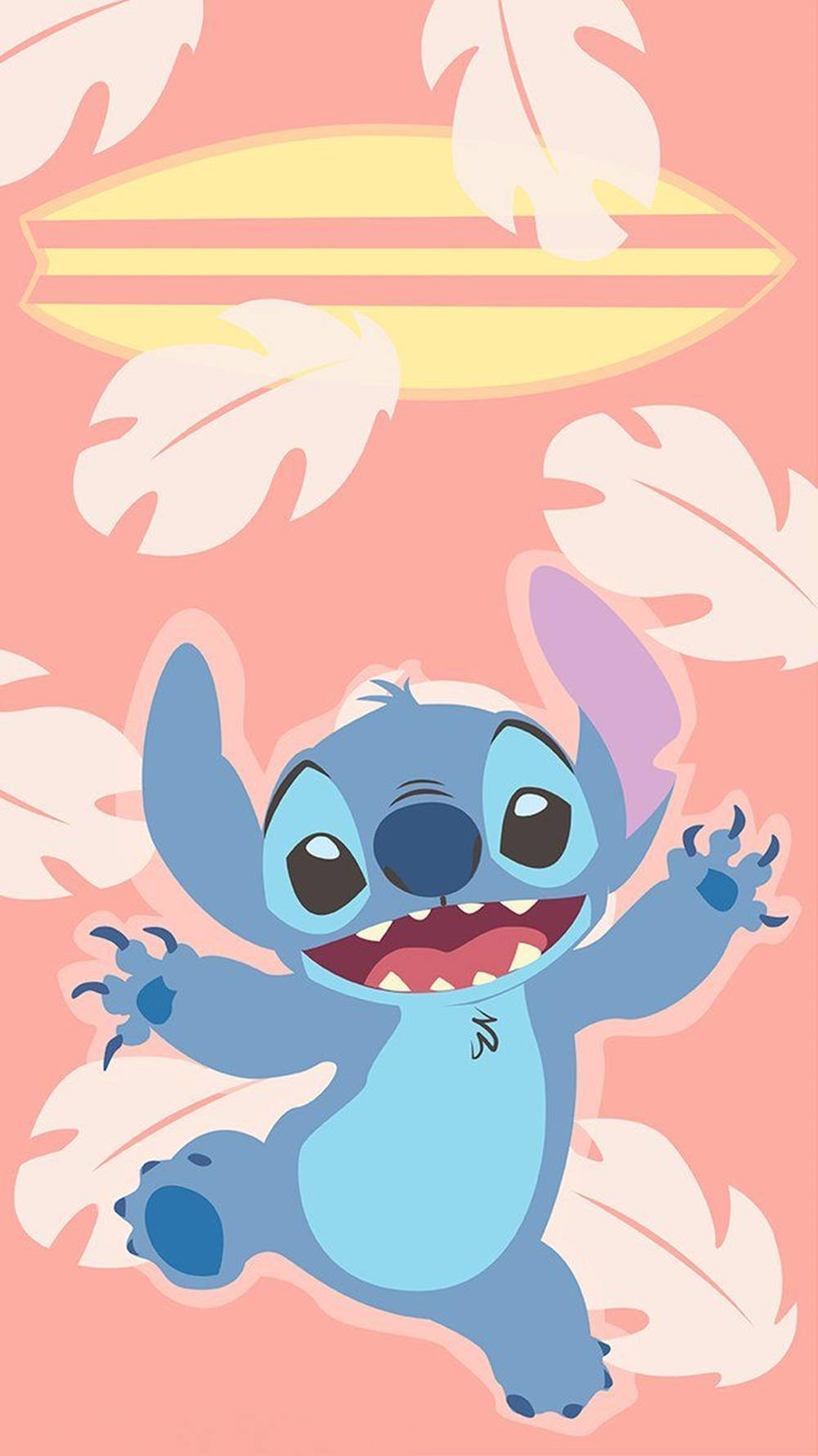 Cute Stitch, summer theme, iPhone, HD Phone Wallpaper