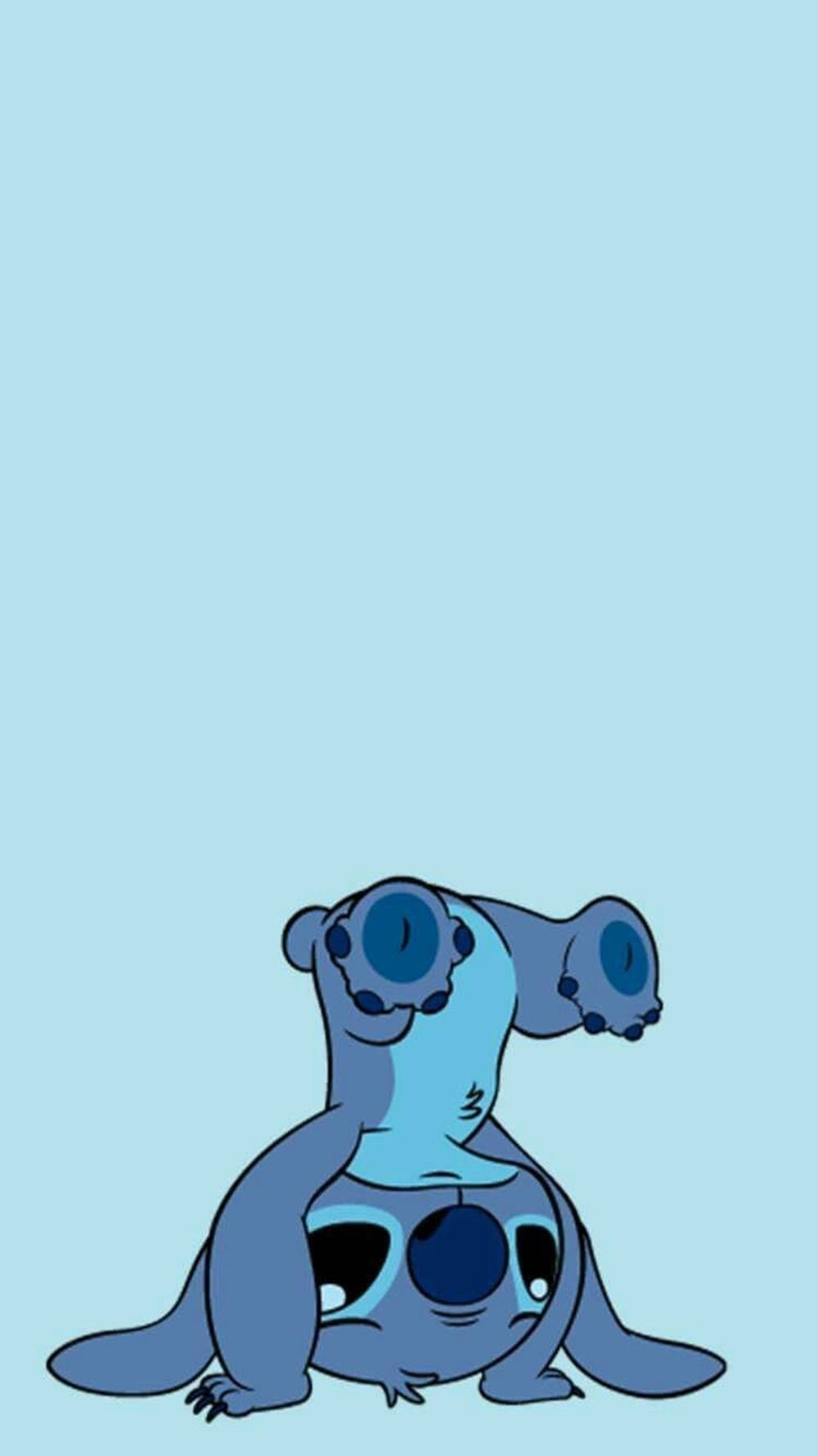 Cute Stitch, upside down, iPhone, HD Phone Wallpaper