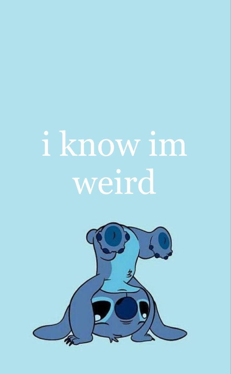 Cute Stitch, blue cartoon alien, big eyes, SD Phone Wallpaper